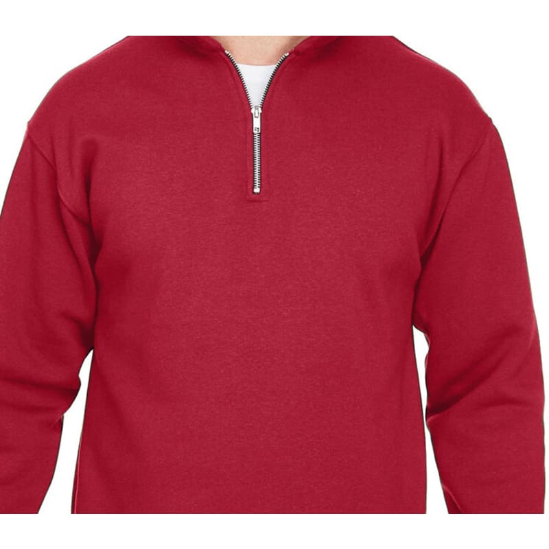 Bayside Unisex 9.5 Oz., 80/20 Quarter-Zip Pullover Sweatshirt 2