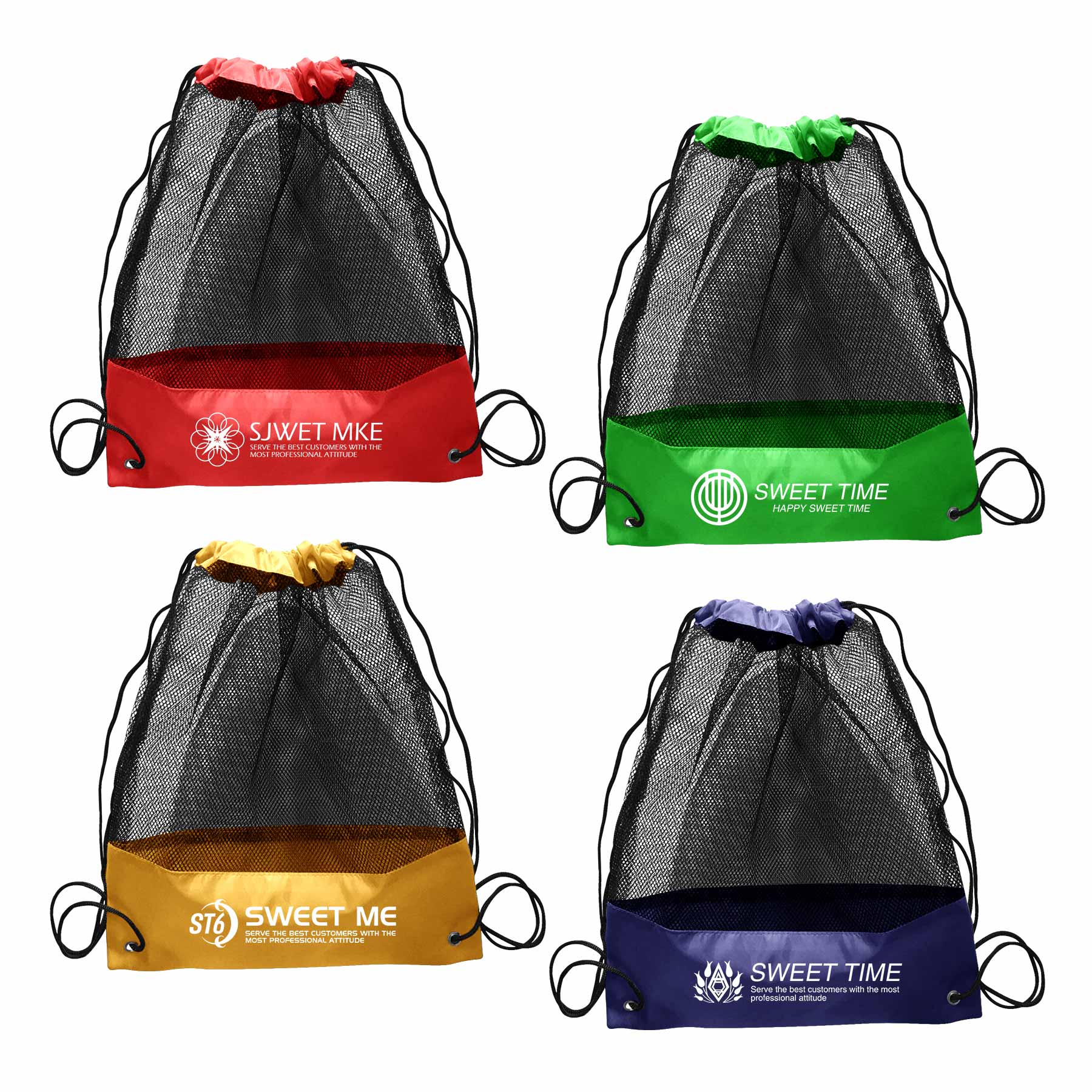 Mesh Drawstring Backpack 1