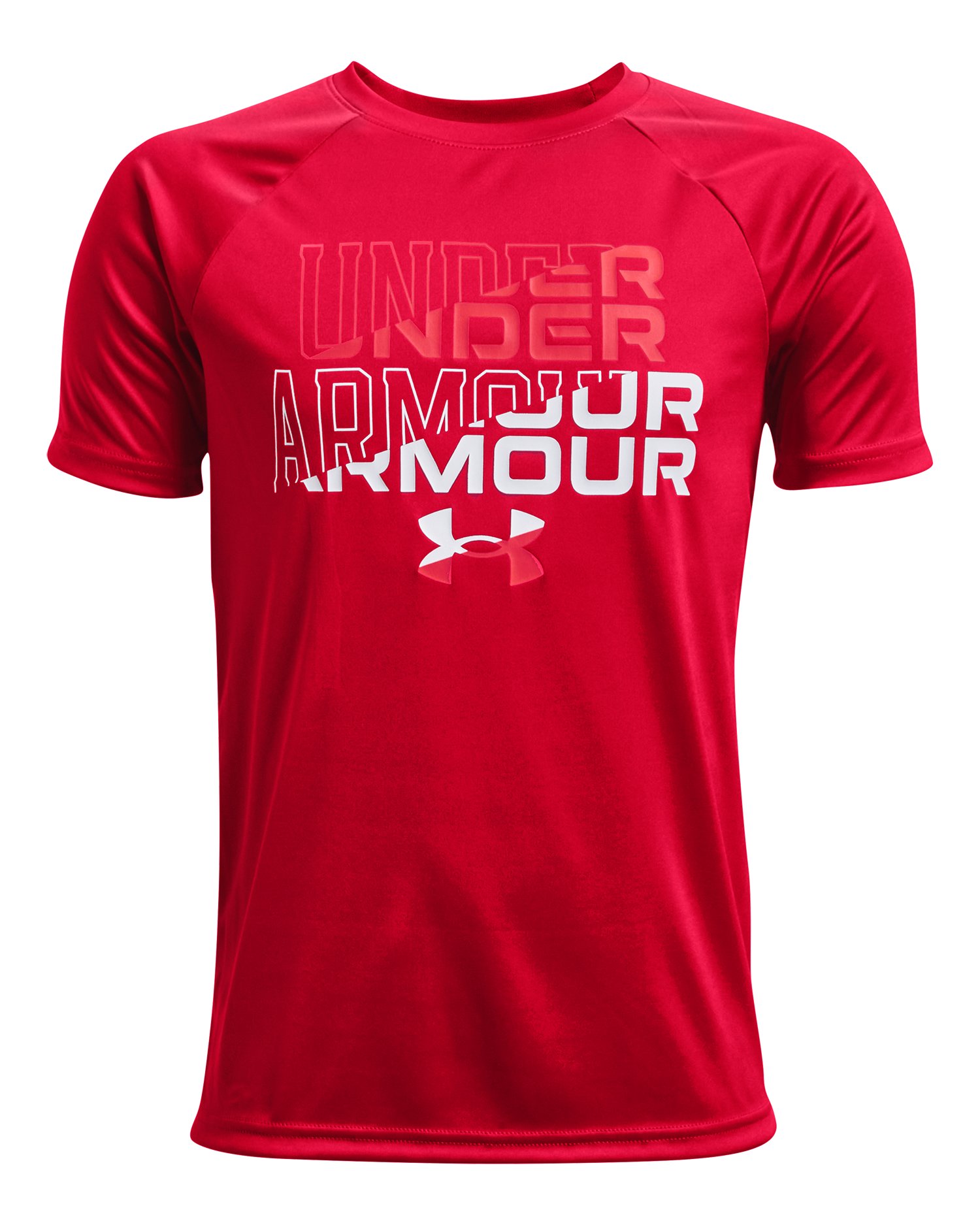 Boys' UA Tech Wordmark Logo Short Sleeve  5