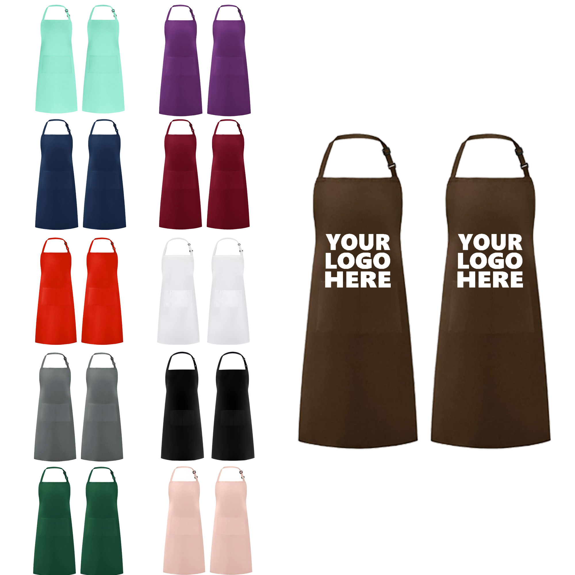 Adjustable Button Apron 2