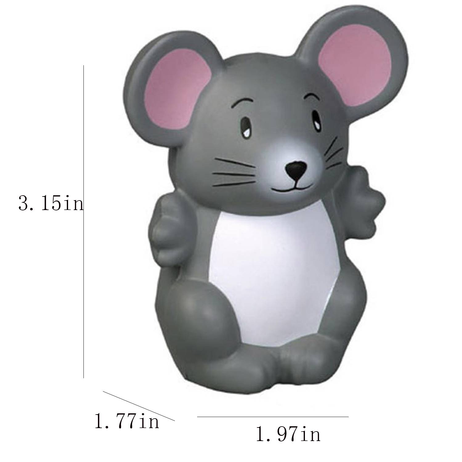 Squeezable PU Foam Mouse Stress Reliever Toy 1