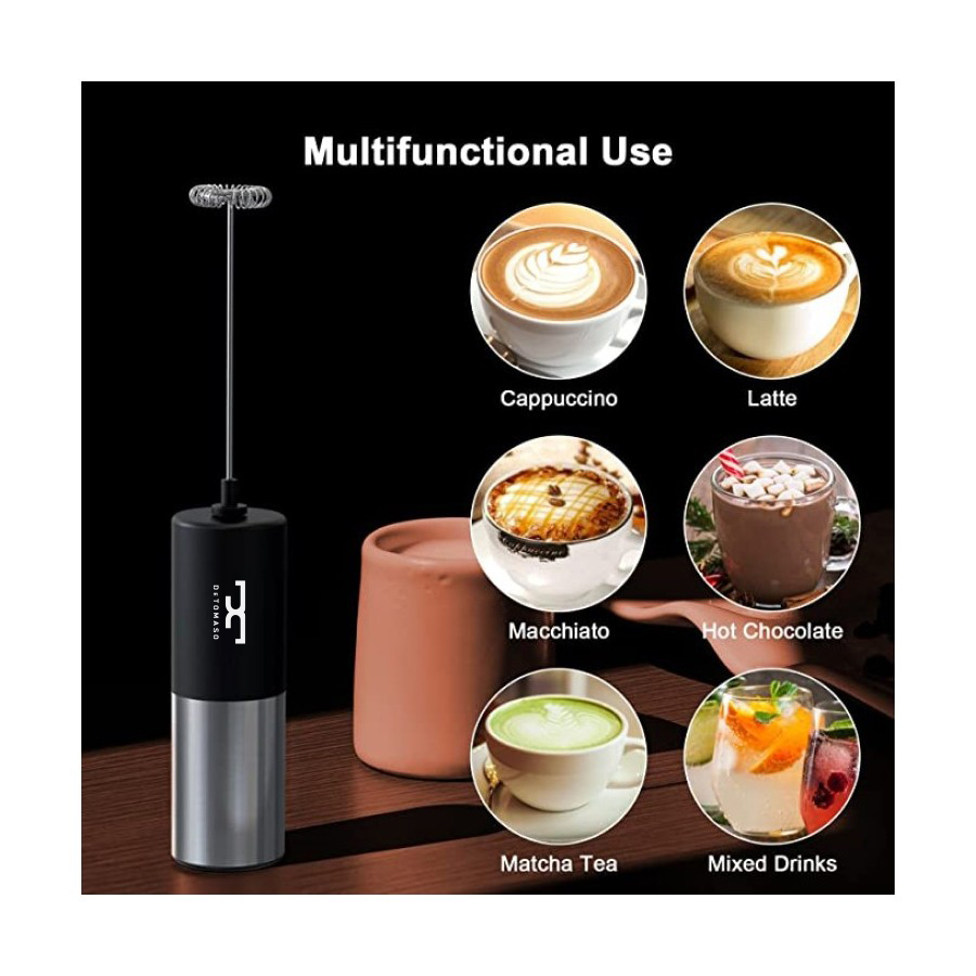 Handheld Stainless Steel Milk Frother 11