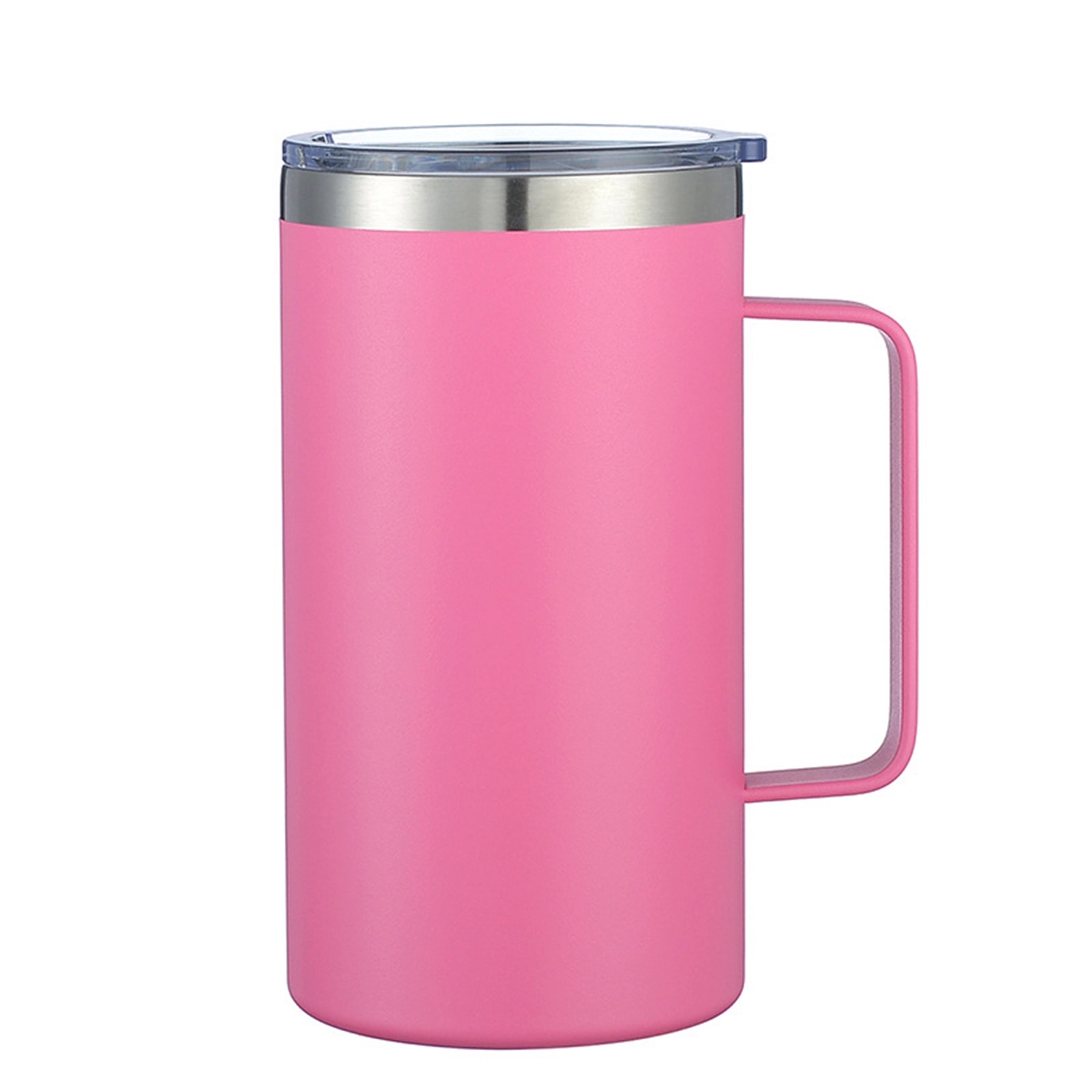 24 Oz Stainless Steel Vacuum Coffee Mug with Handle 17