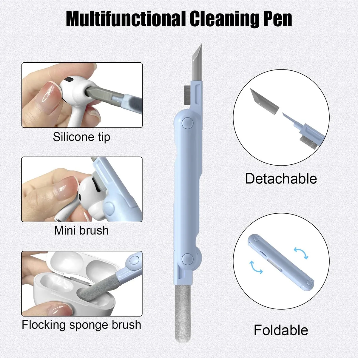 Keyboard Cleaning Brush Kit Earphone Cleaner 9