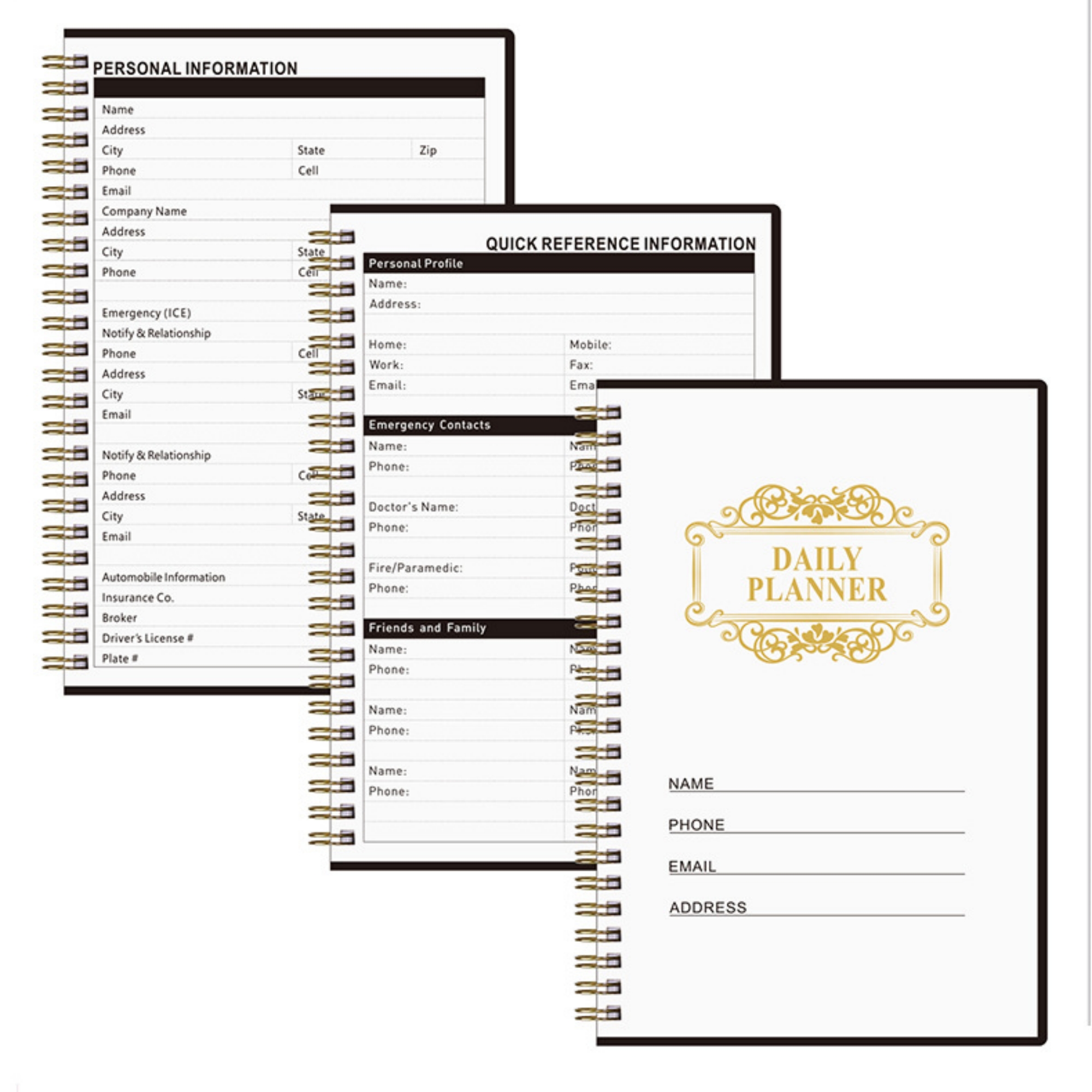 A5 Spiral Daily Planner With Paperboard Cover 9