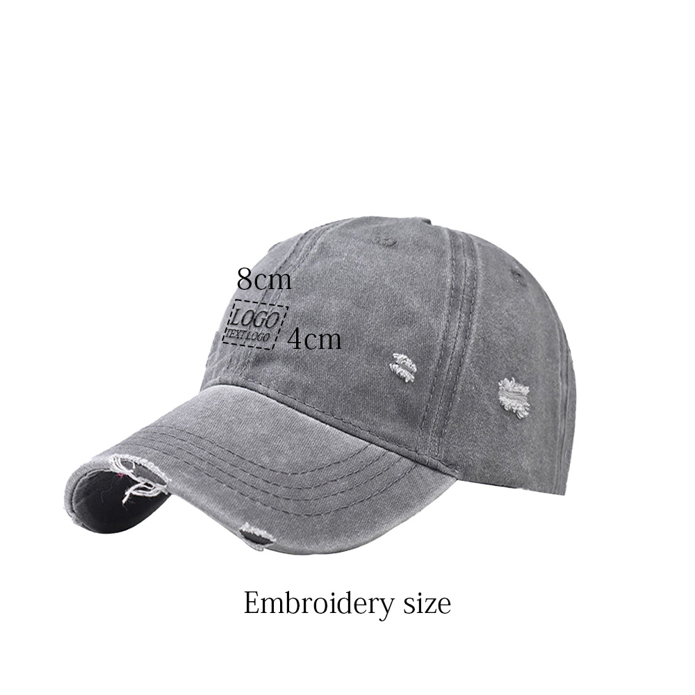 Ripped Distressed Custom Hat 12