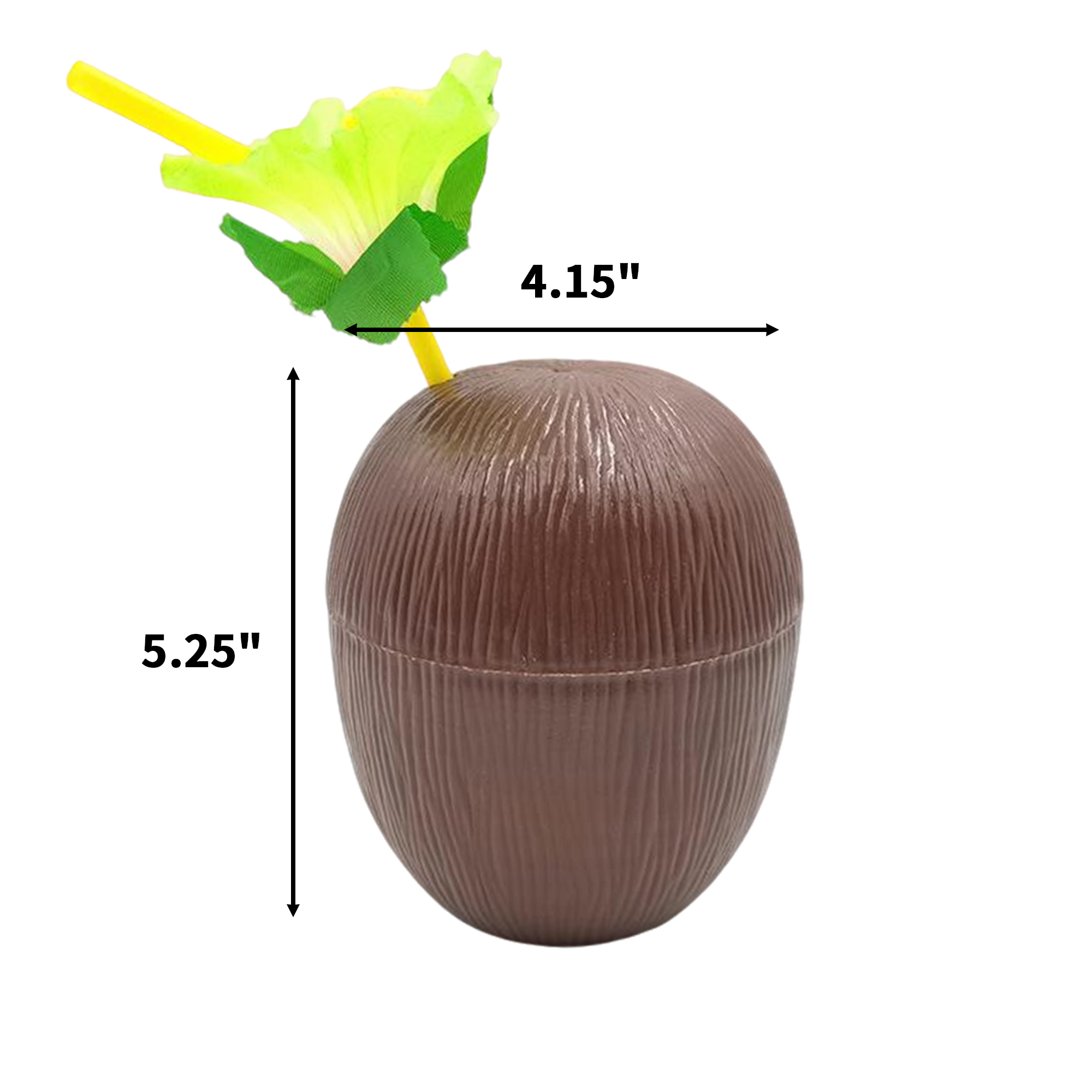 PP Plastic Coconut Cup Twist Close Lid Design 3