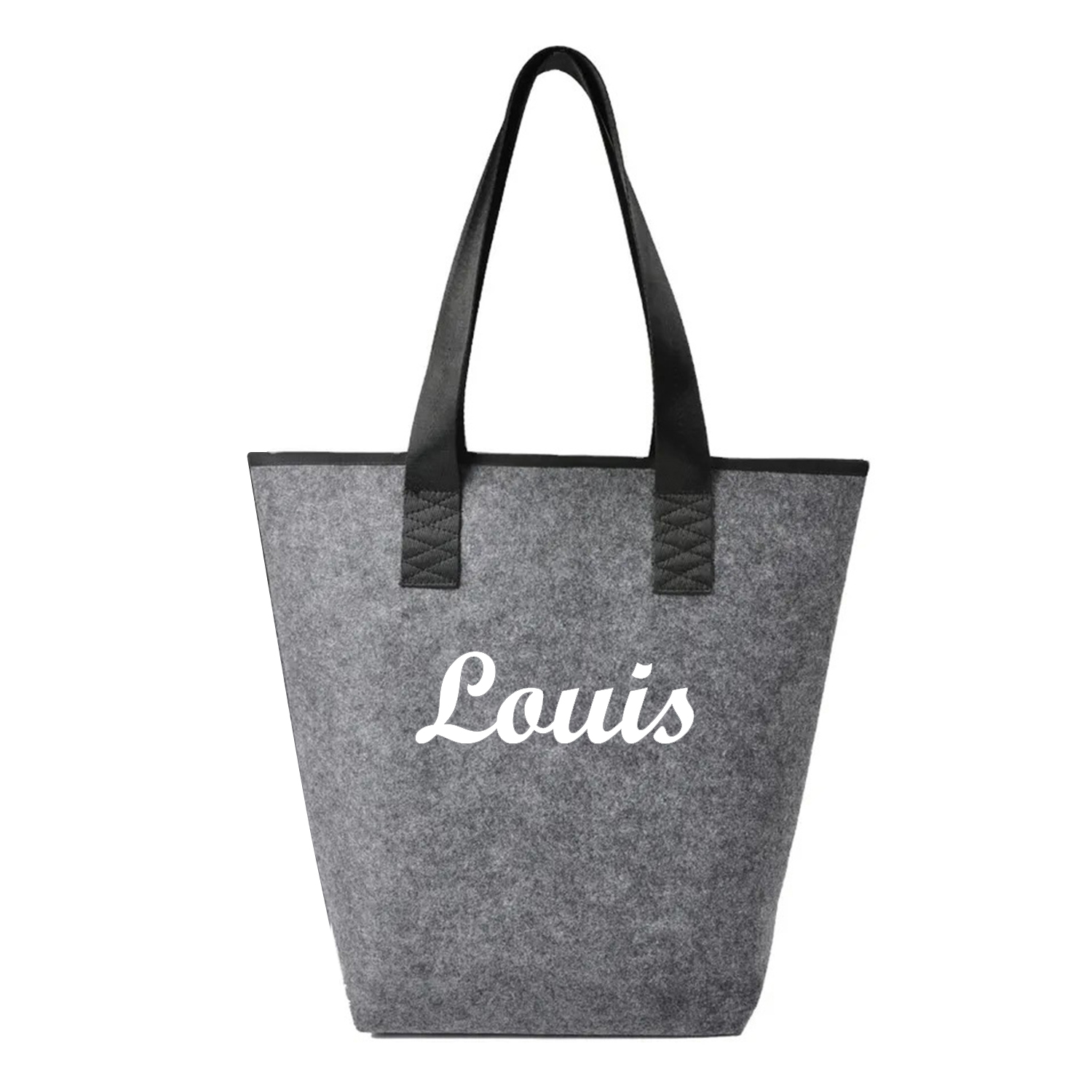 Fashionable Recycled Felt Tote, custom tote bag with logo imprint 2