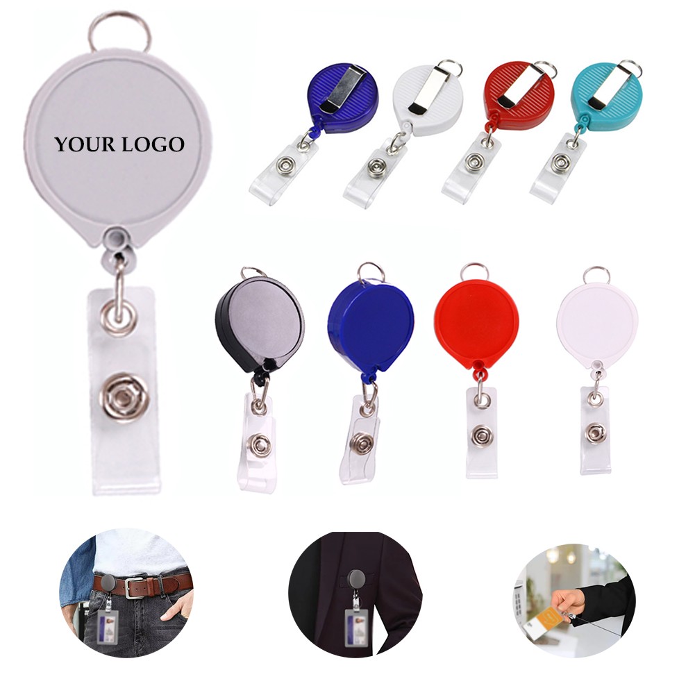 Round Retractable Badge Holder 2
