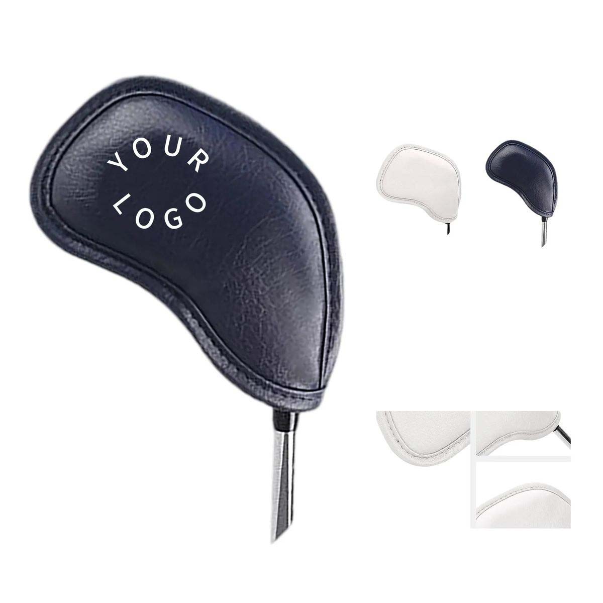 PU Leather Golf Iron Headcover Set with Embroidery 2