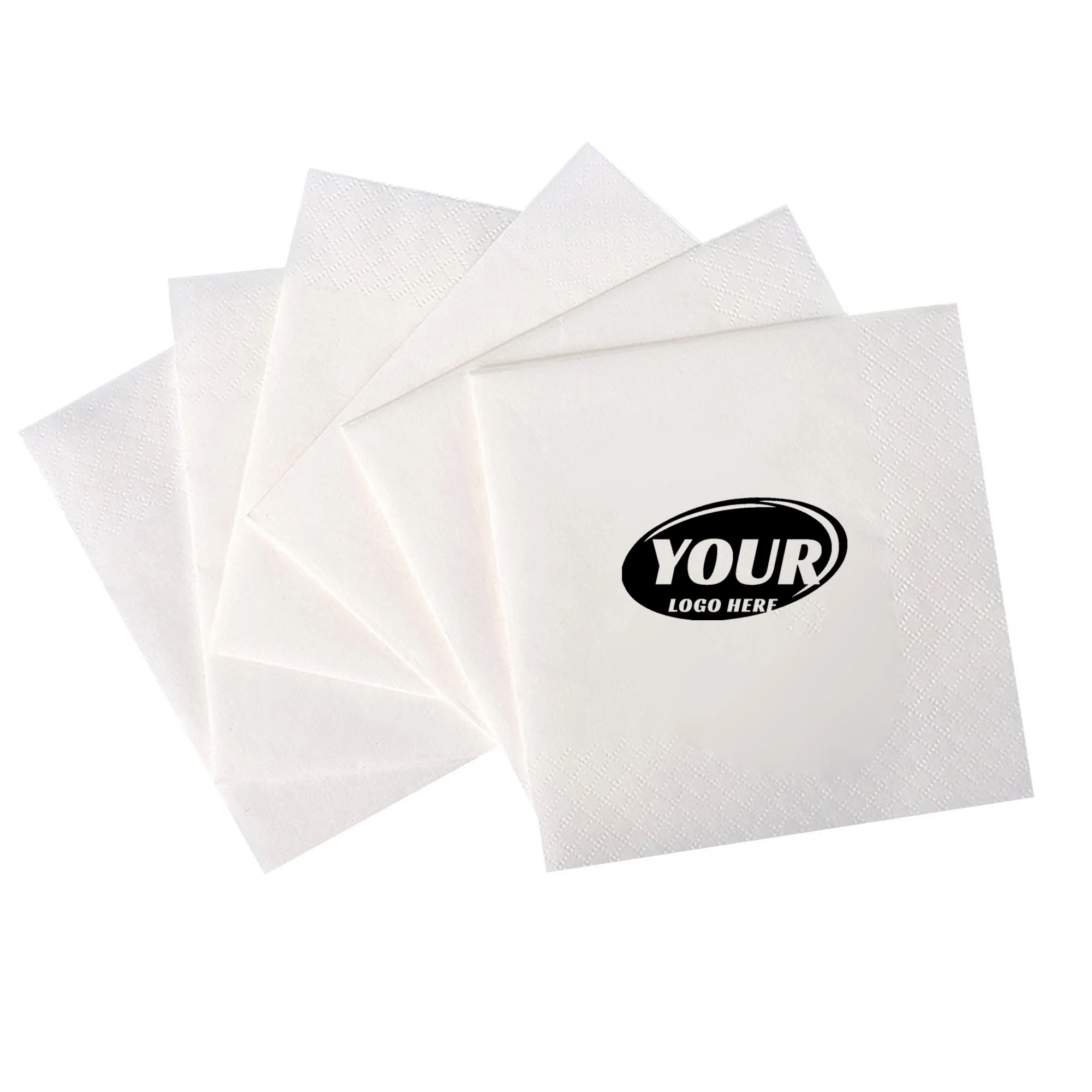 White 2 Ply Disposable Napkins