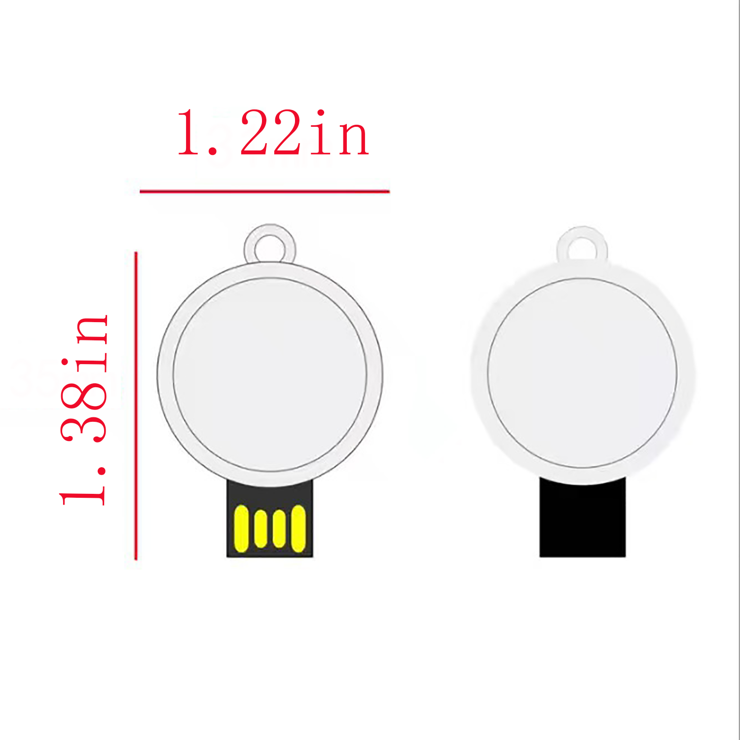 Custom 32GB USB Flash Drive w/ Keychain 4