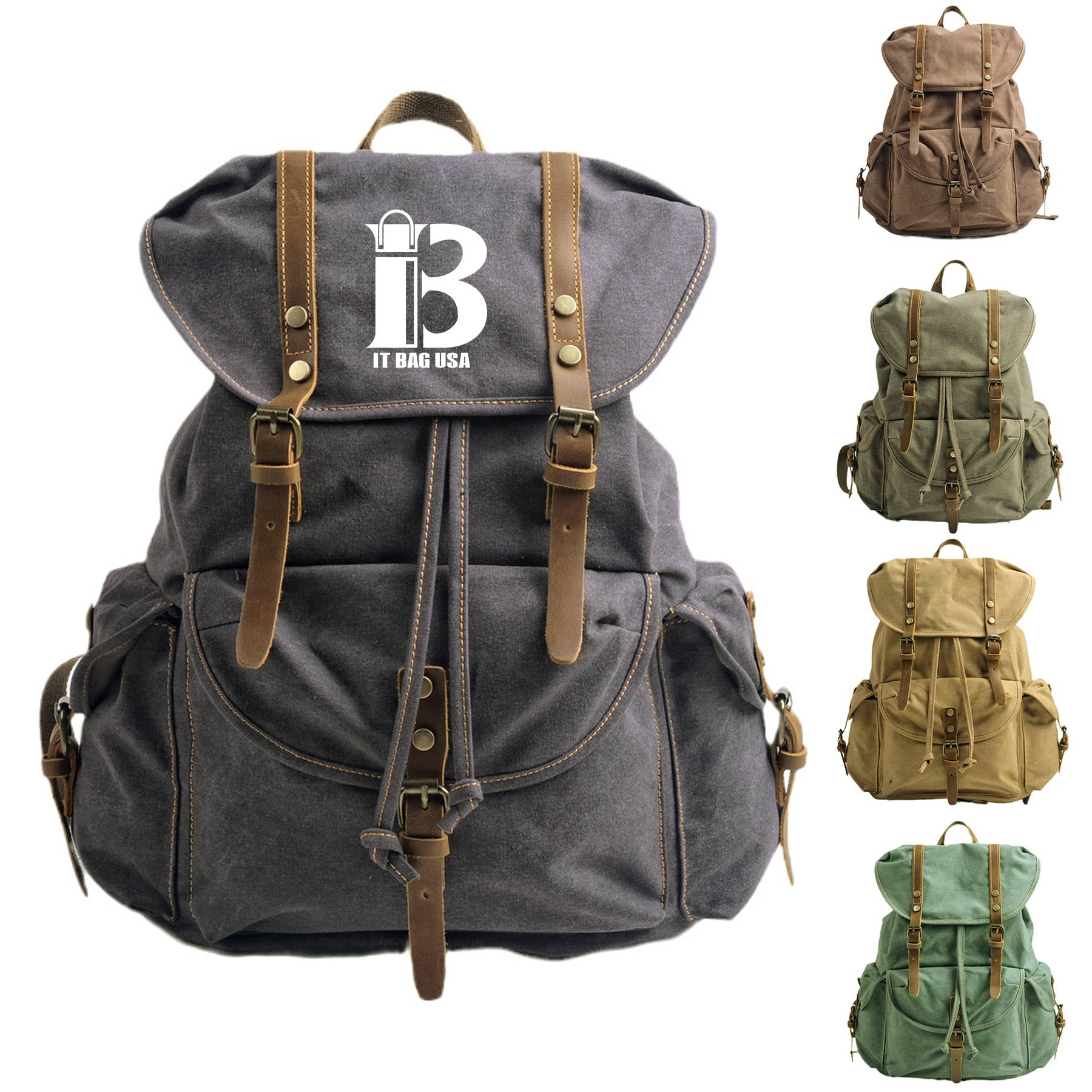 Canvas Vintage Backpack 12