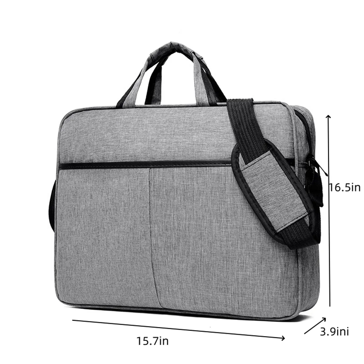 15.6in Water-resistant Laptop Sleeve Case with Shoulder Stra 4