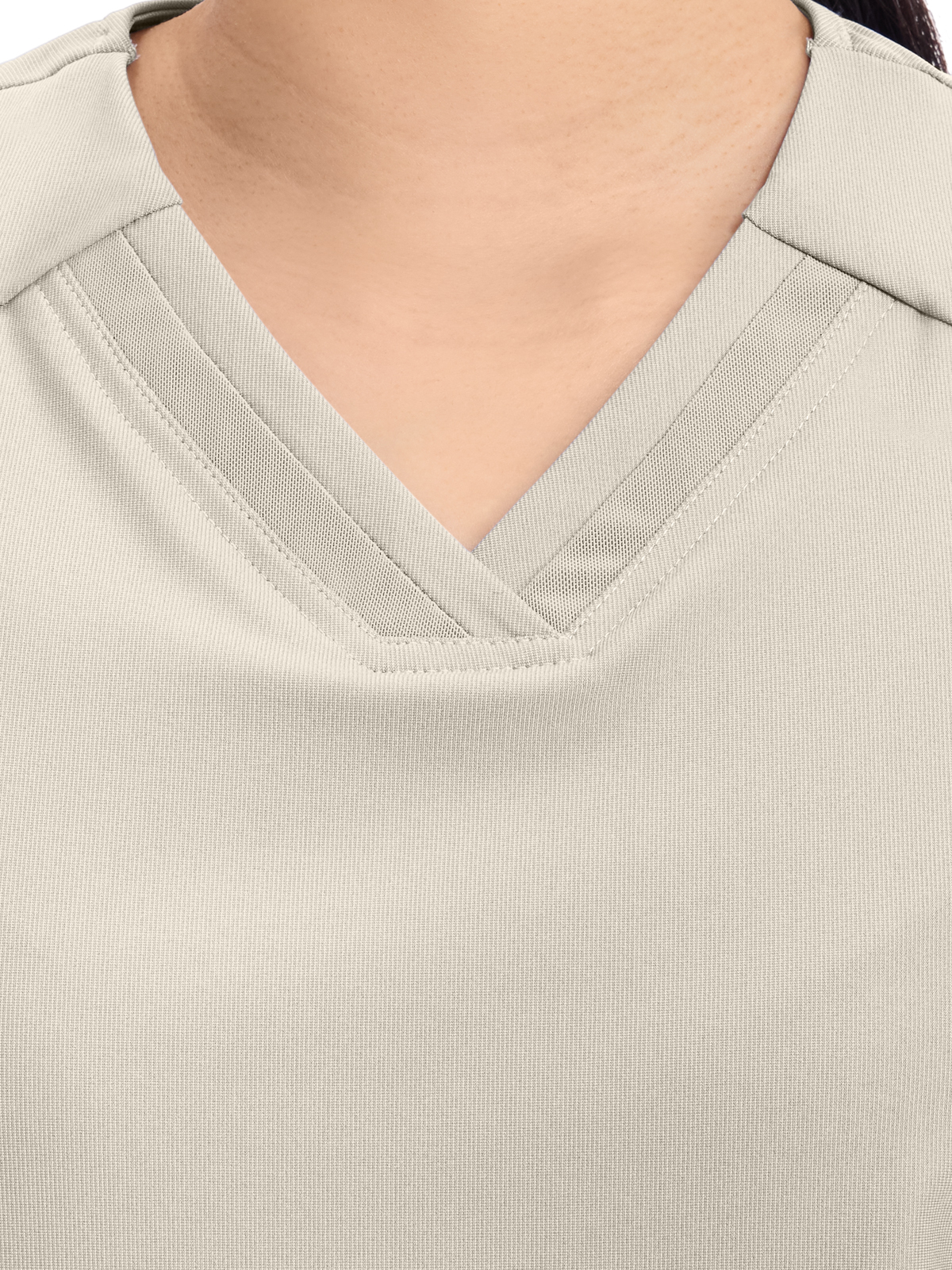 Cherokee - Form - Women's 2-Pocket Curved Hemline V-Neck Top 19