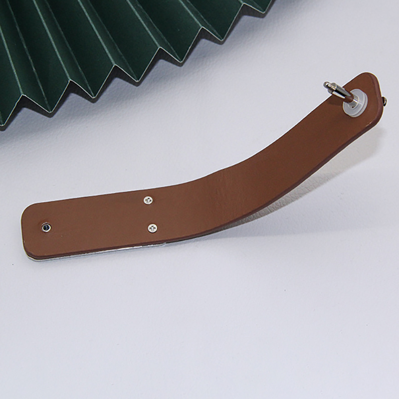 Leather Key Buckle with Metal Tag 2