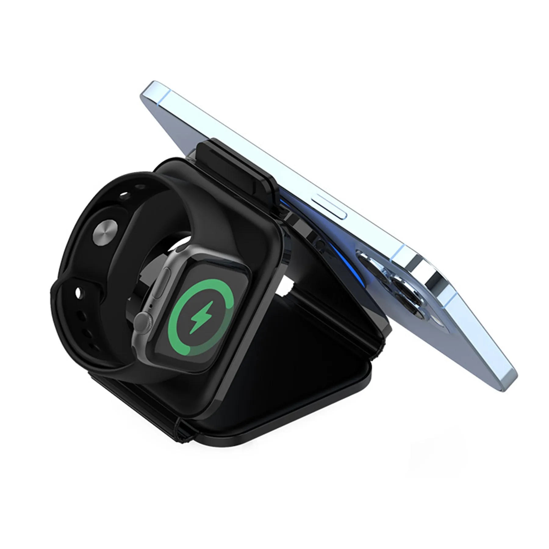 15W Foldable 3 In 1 Wireless Charger 4