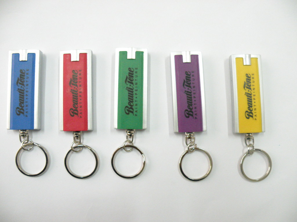 Slim Tetris Rectangular Flashlight With Key Chain 2