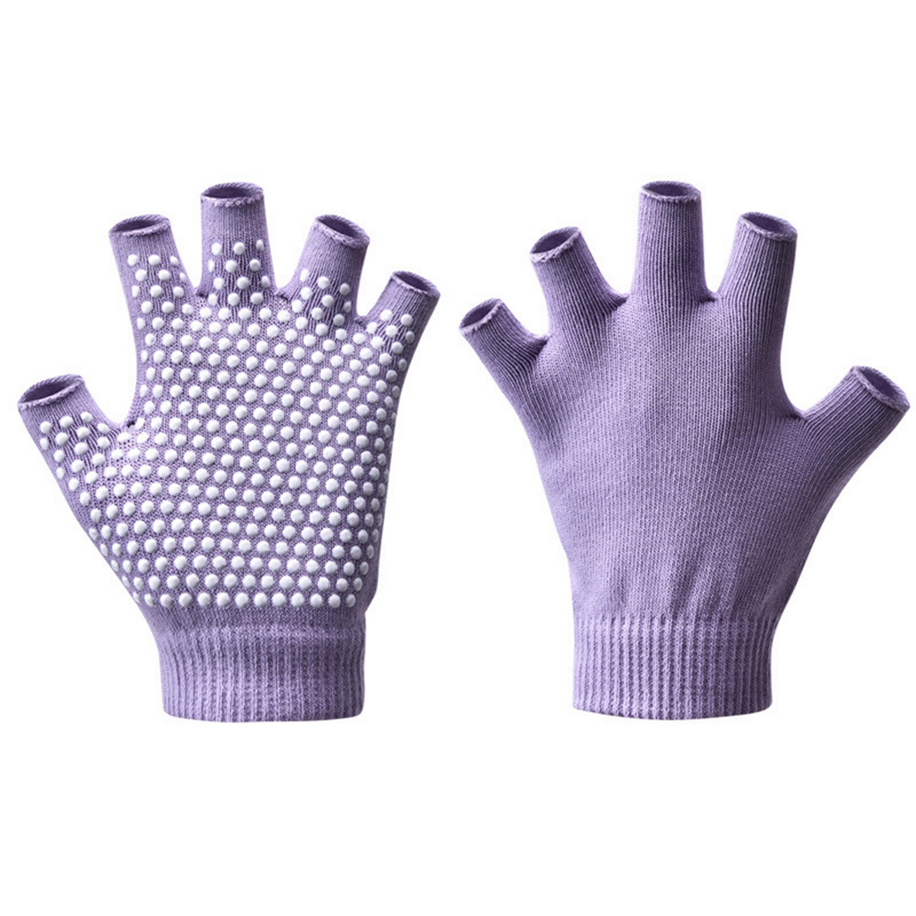 Winter Half Finger Gloves Knitted Fingerless 8
