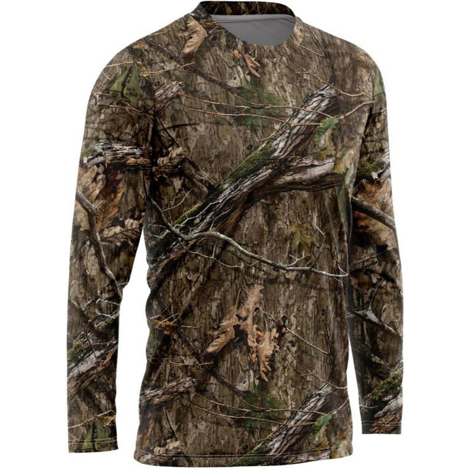Mossy Oak® Men's 4.4 oz. Polyester Interlock Long Sleeve T-Shirt 2