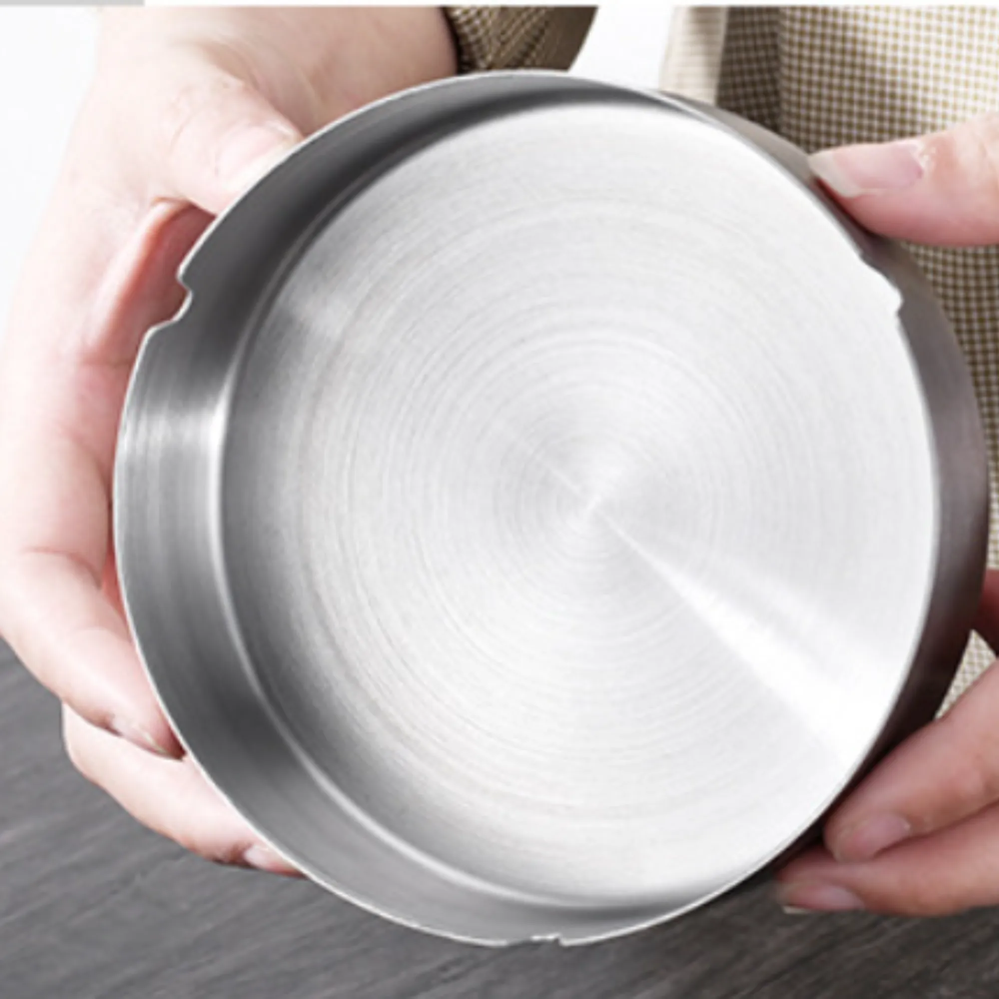 Stainless steel commercial minimalist advertising  ashtray 3