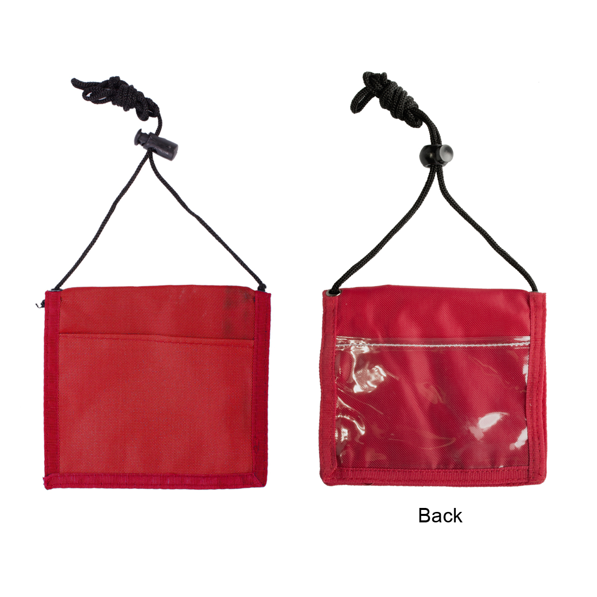 210D Nylon Bi-Fold Neck Wallet Badge Holders -Close out 1