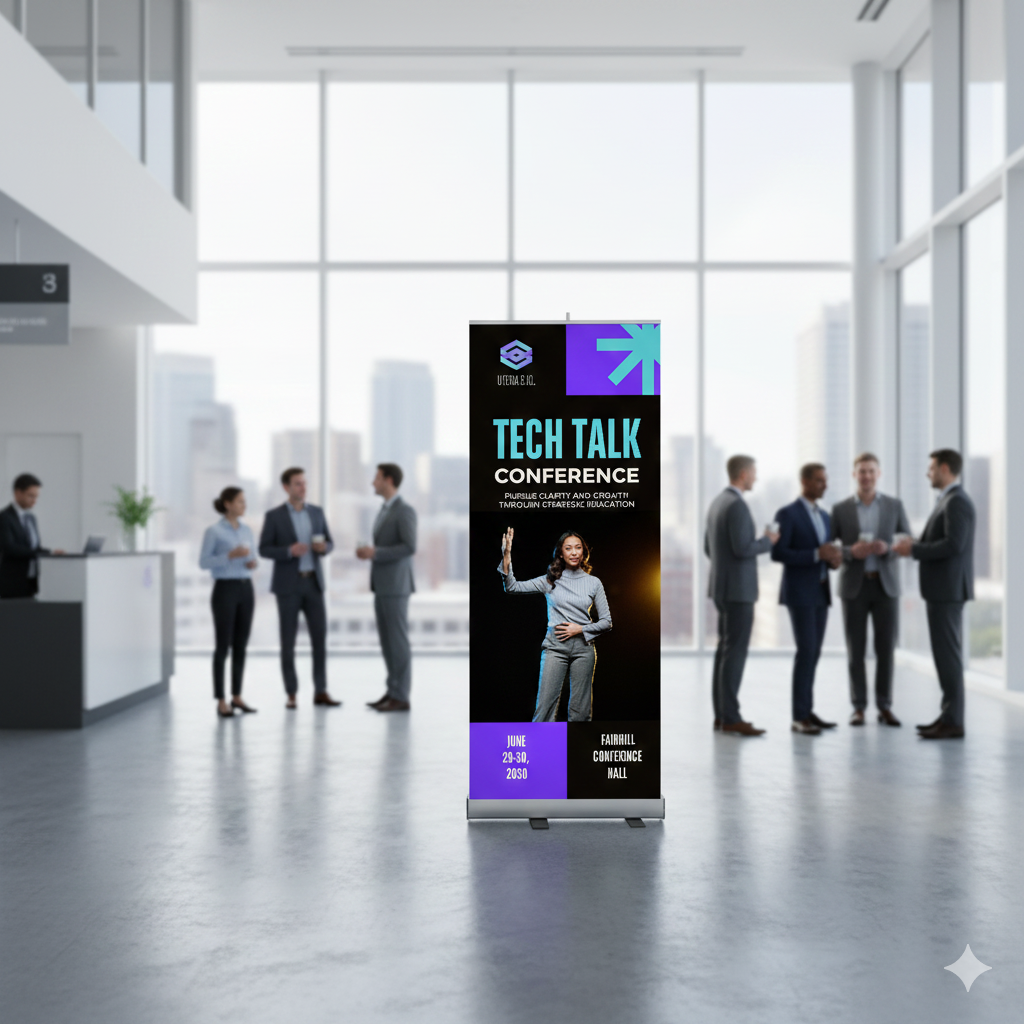33"W x 80"H Monza™ Fx Retractable Banner Stand Kit, Premium Film 3