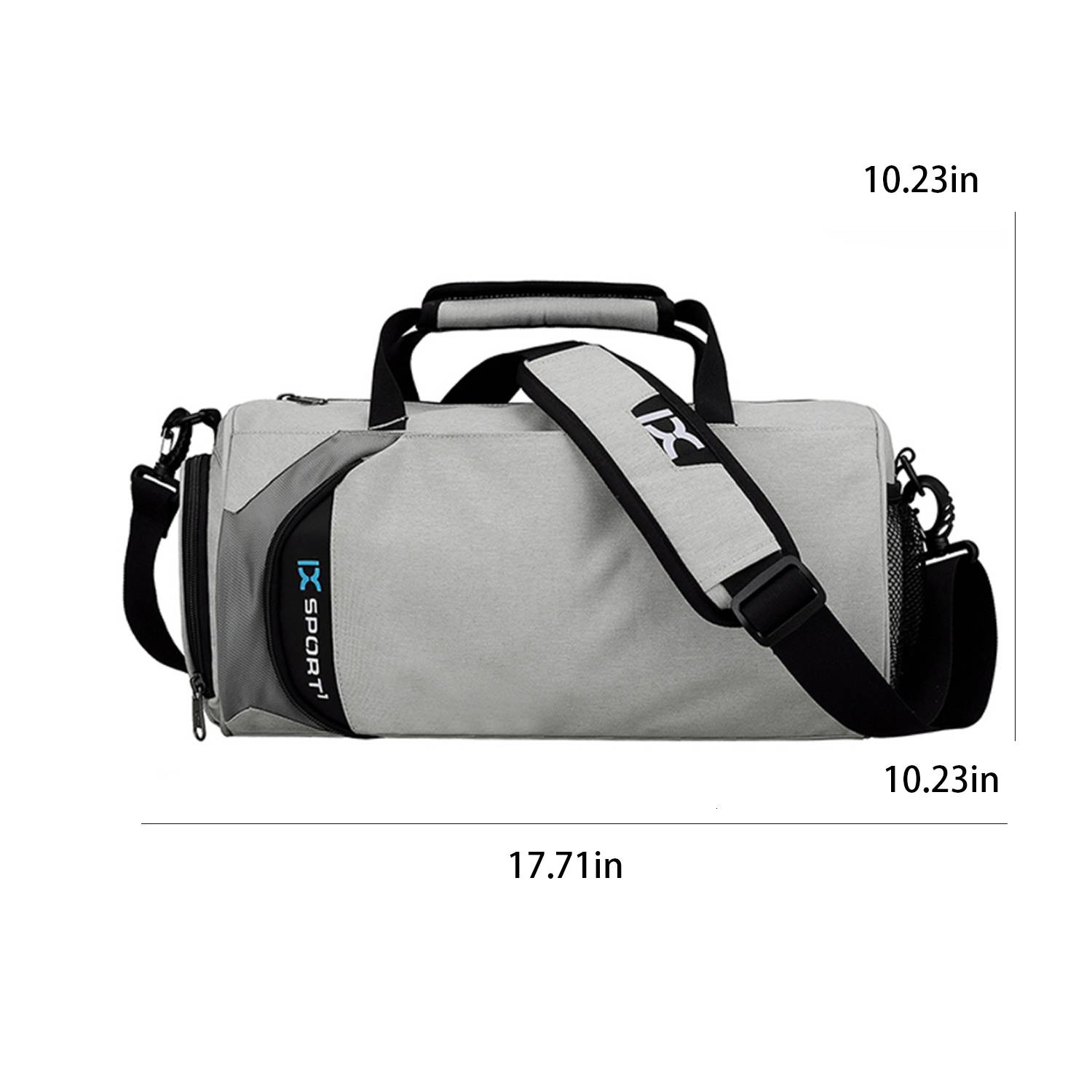 Large Capacity Cylindrical Polyester Sports Duffel Bag 4