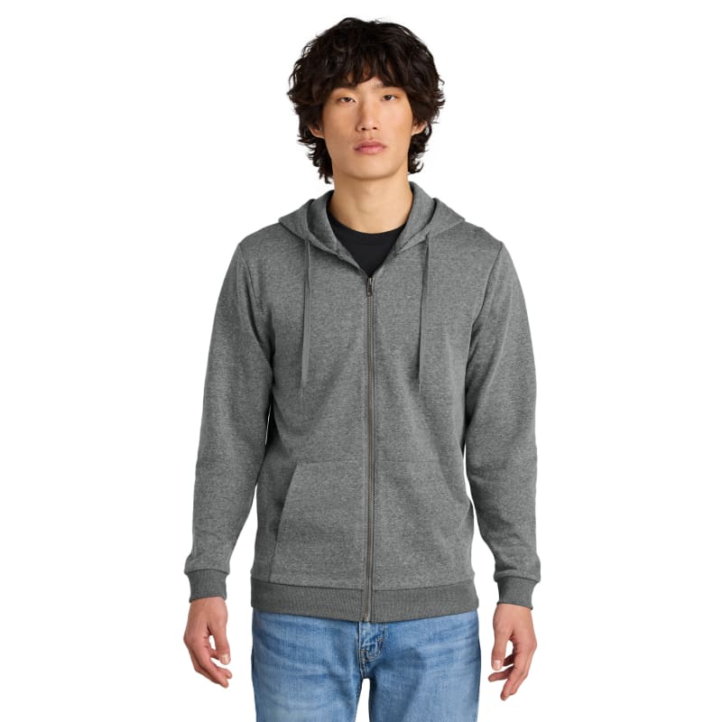 District Perfect Tri Fleece Full-Zip Hoodie, custom hoodie or sweatshirt with logo imprint 7