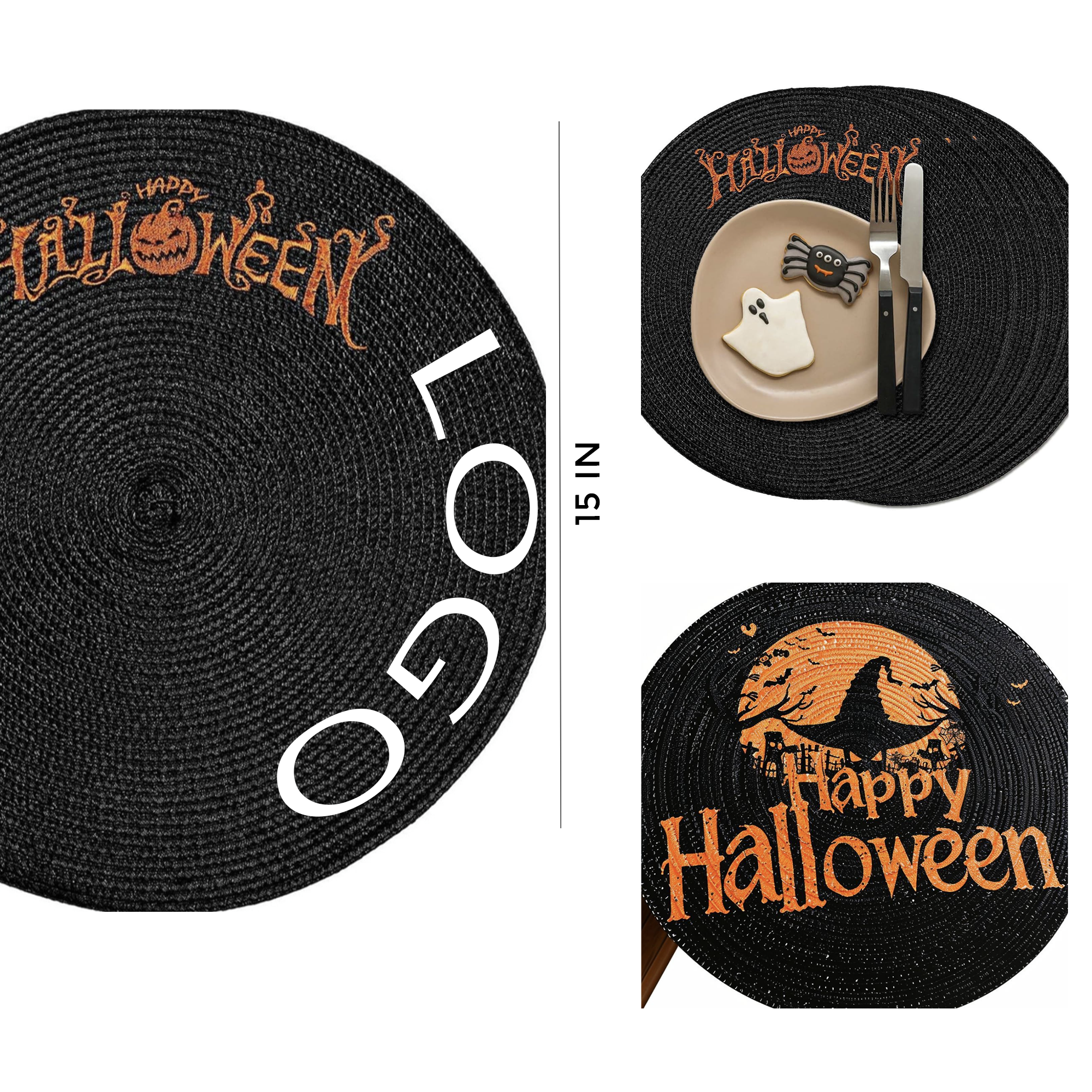 MOQ 50 PCS Durable Halloween Table Mat 1