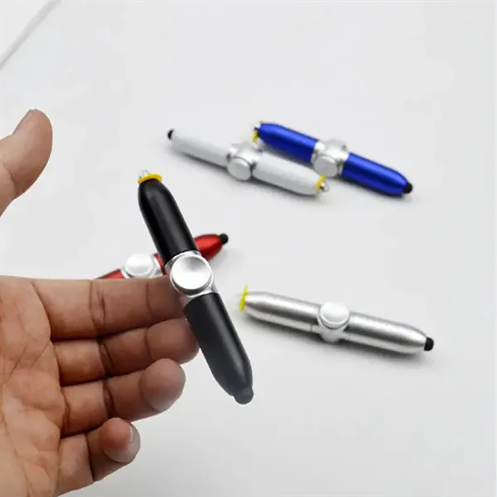 Dual-Function Spinner Pen with Stylus and Ballpoint Tip 6