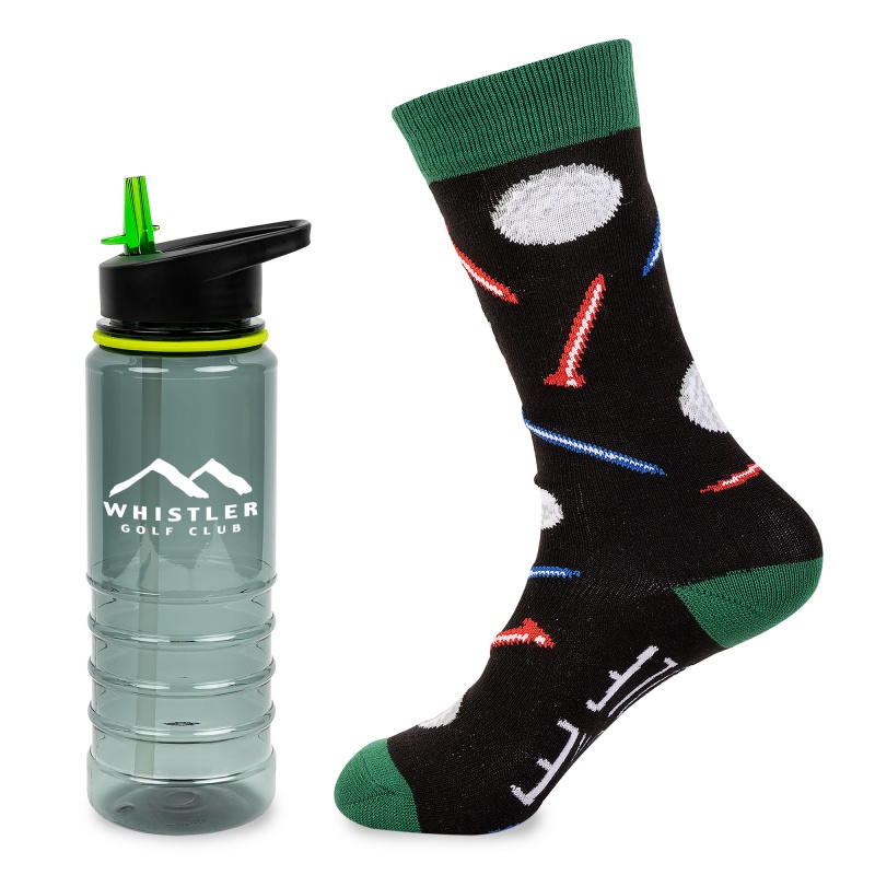 Less Work, More Golf Tritan Bottle Gift Set 5