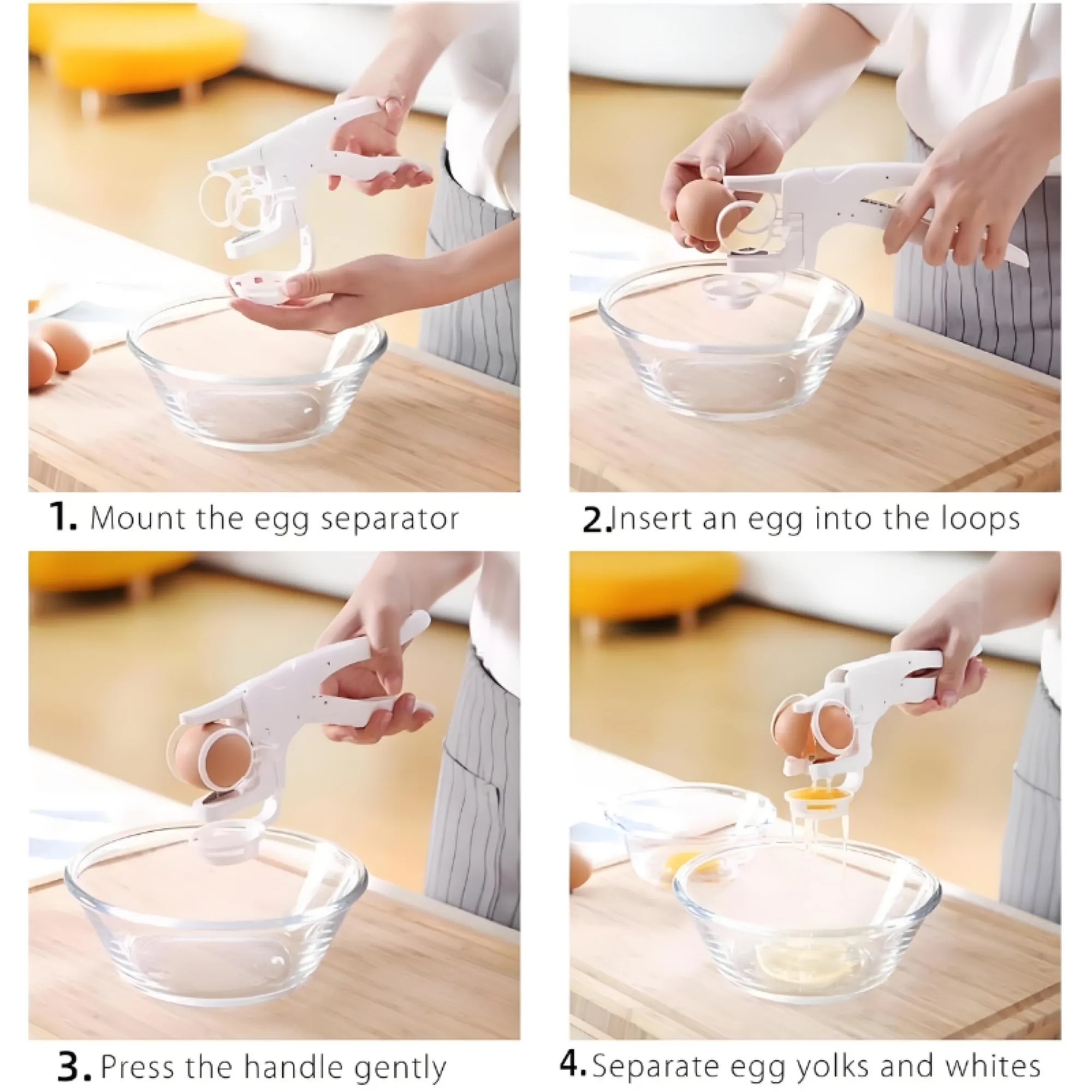Egg-Breaker Egg White Yolk Separator 2