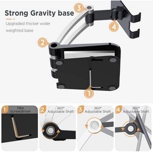 Foldable Mobile Phone Tablet Holder Stand For Desk 4