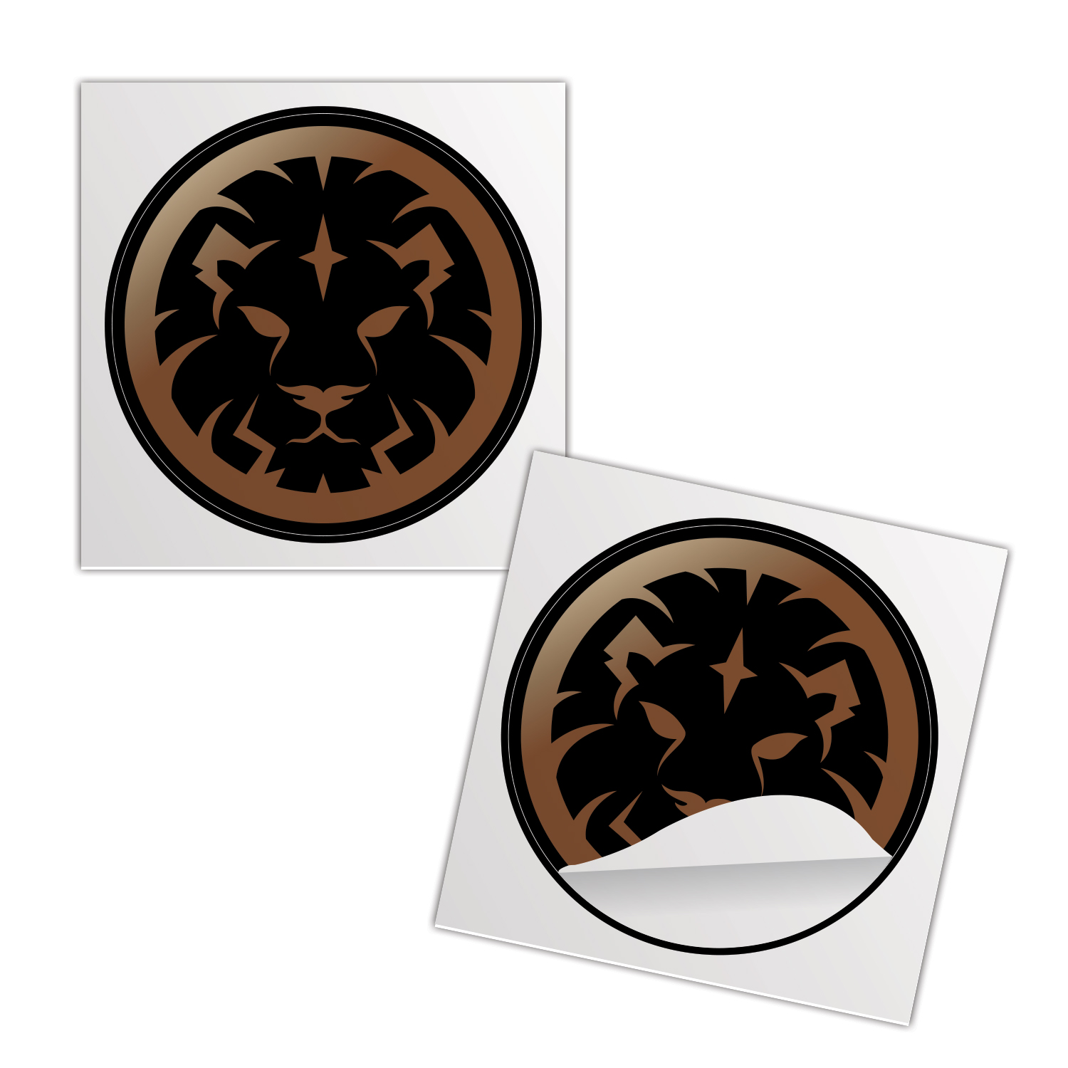 4" Round Foil Sticker 2