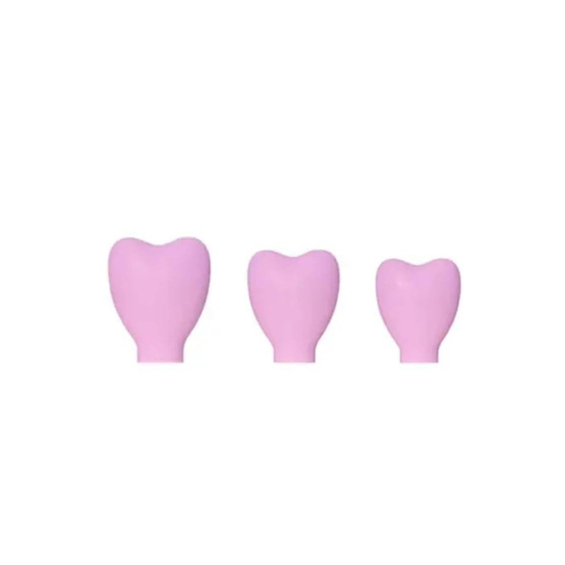 Silicone Heart Shaped Cosmetic Brush Guard Cap 7
