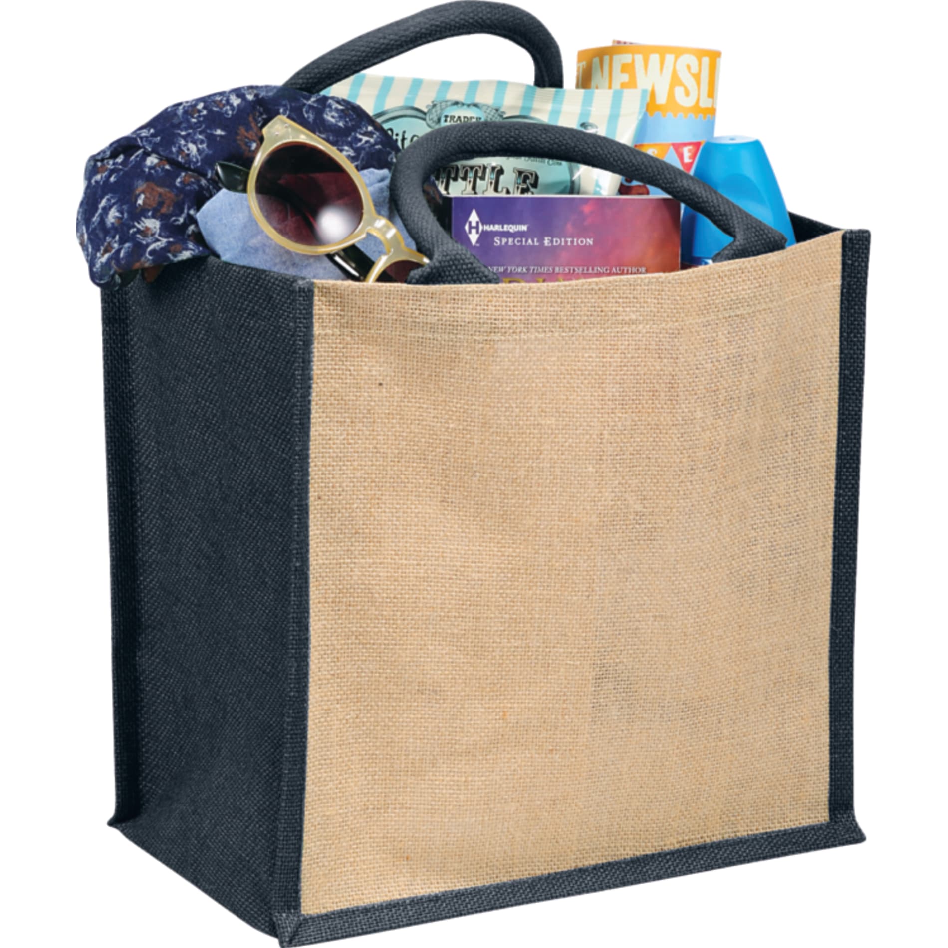 Medium Jute Gift Tote, custom tote bag with logo imprint 33