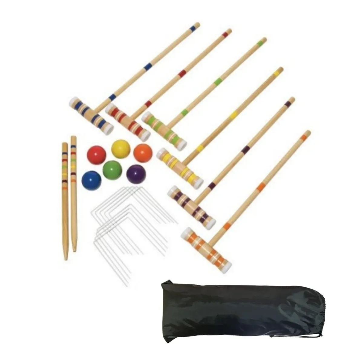 Six Player Croquet Set with Bag 2