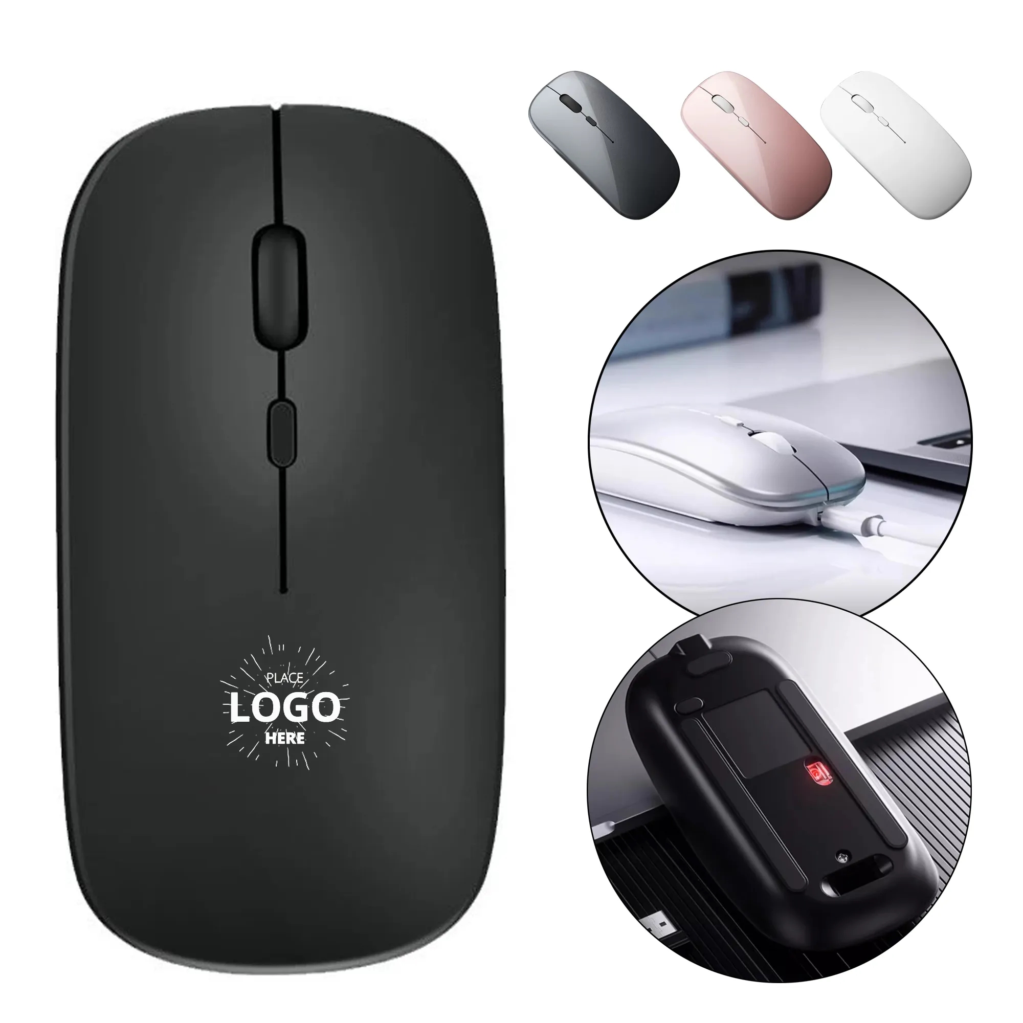 Bluetooth Charging Silent Laptop Wireless Mouse 2