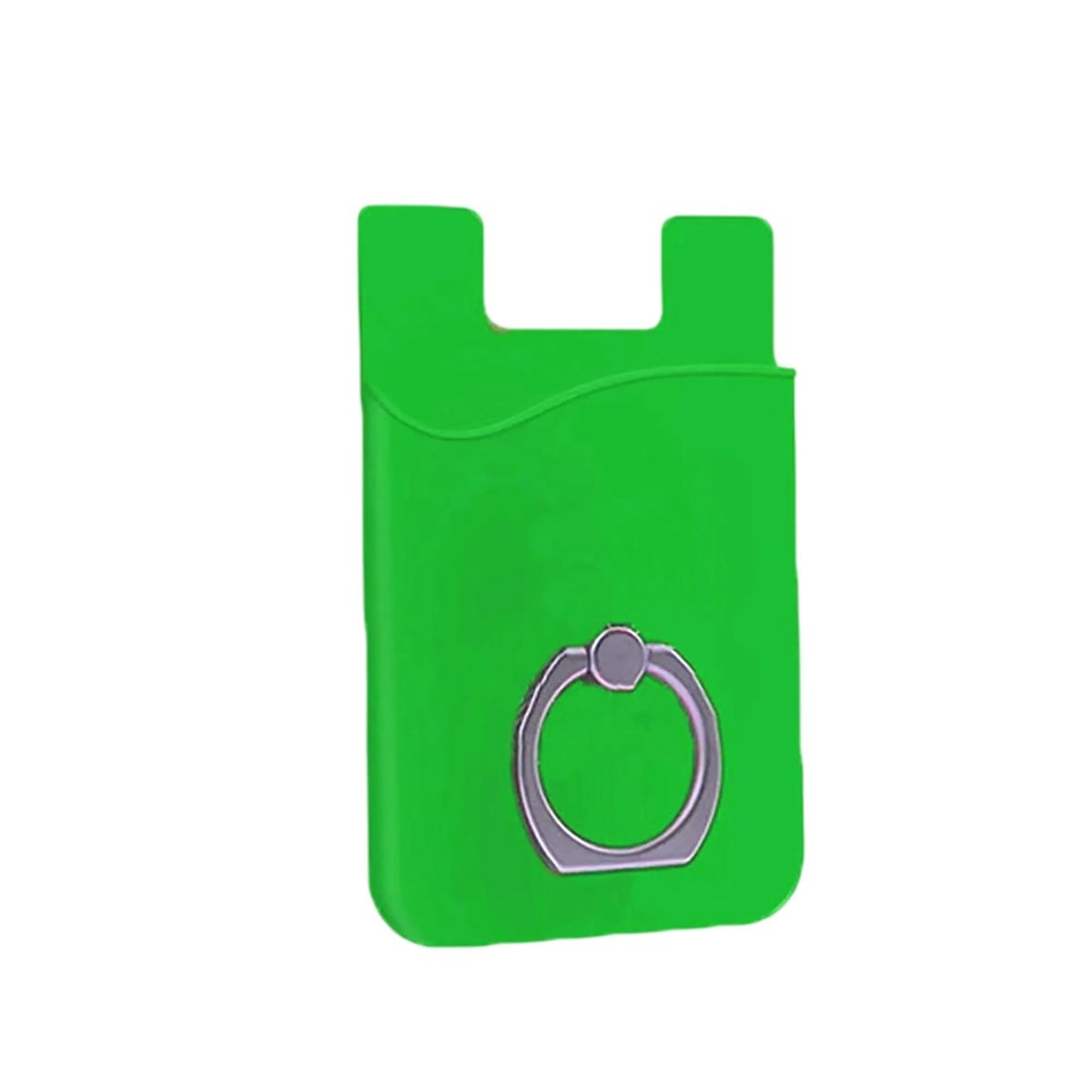 Silicone Phone Wallet Adhesive with Metal Grip Ring 12