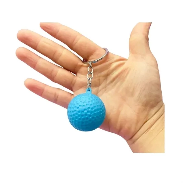 Colorful Golf Ball Keychain - Unique Sports Accessory 7