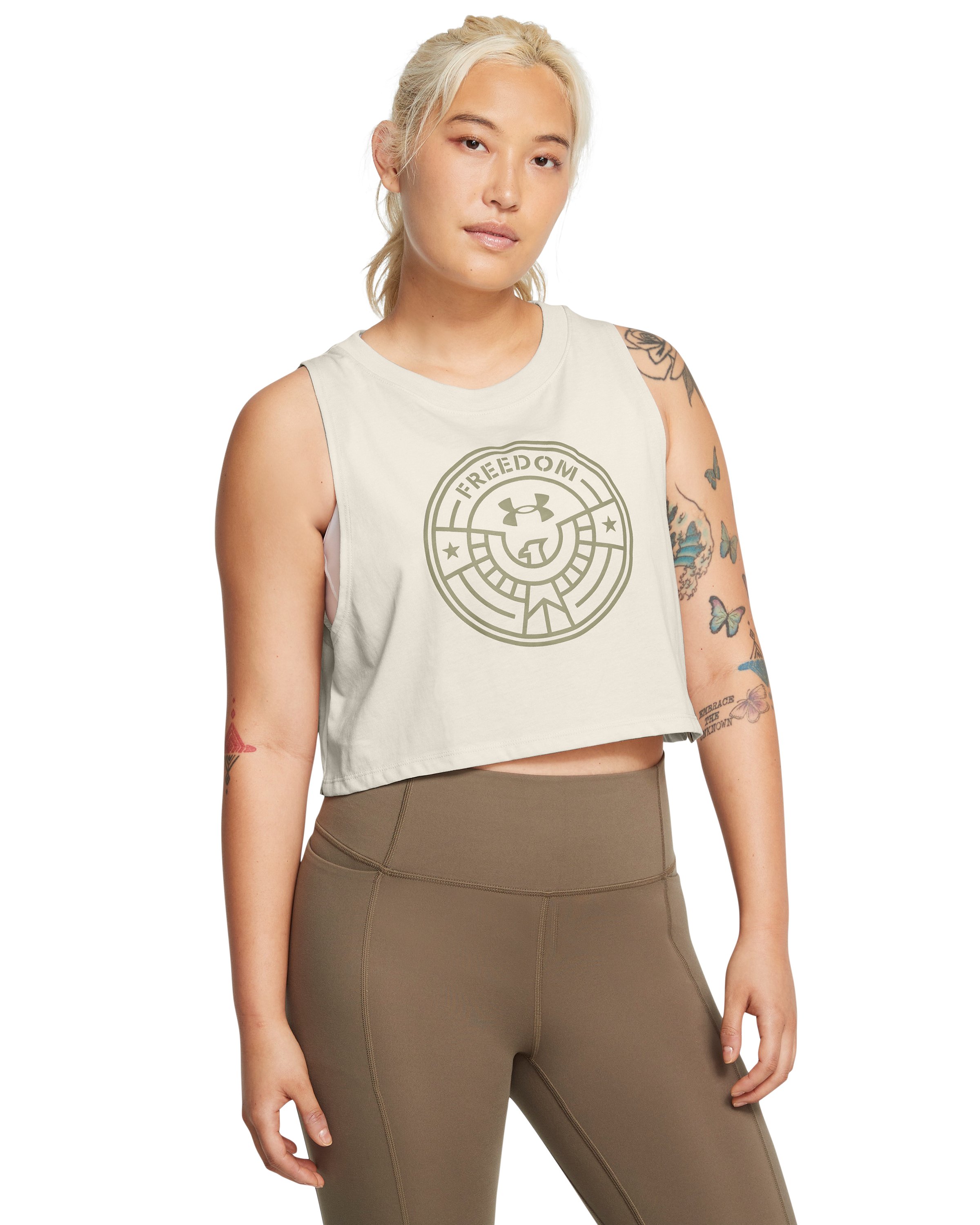 UA Freedom Women's Crop Tank 4
