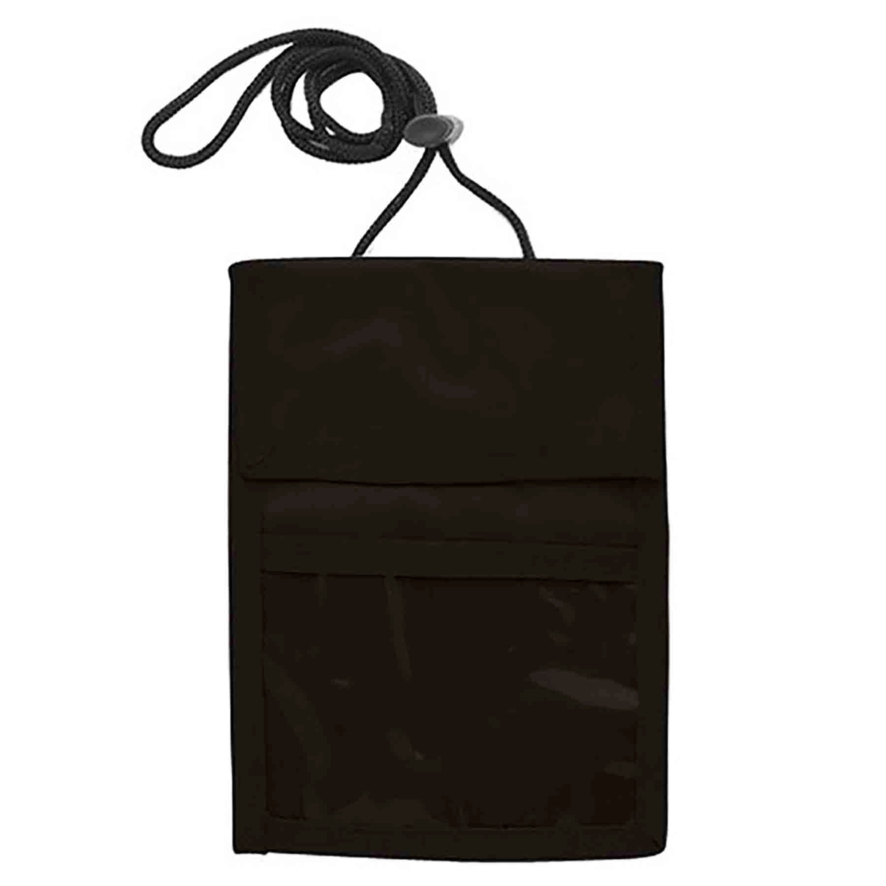 Large Badge Holder Neck Wallets With Clear Display Window 2