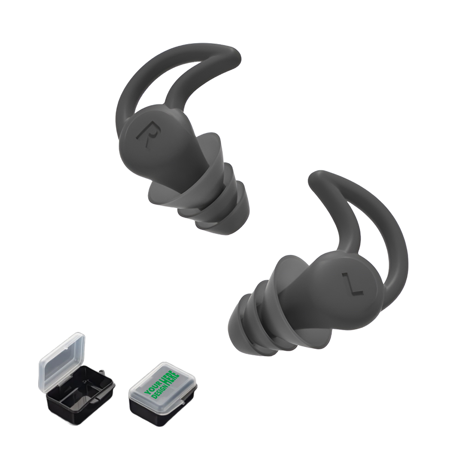 MOQ50 Silicone Earplugs for Noise Reduction and Swimming 1