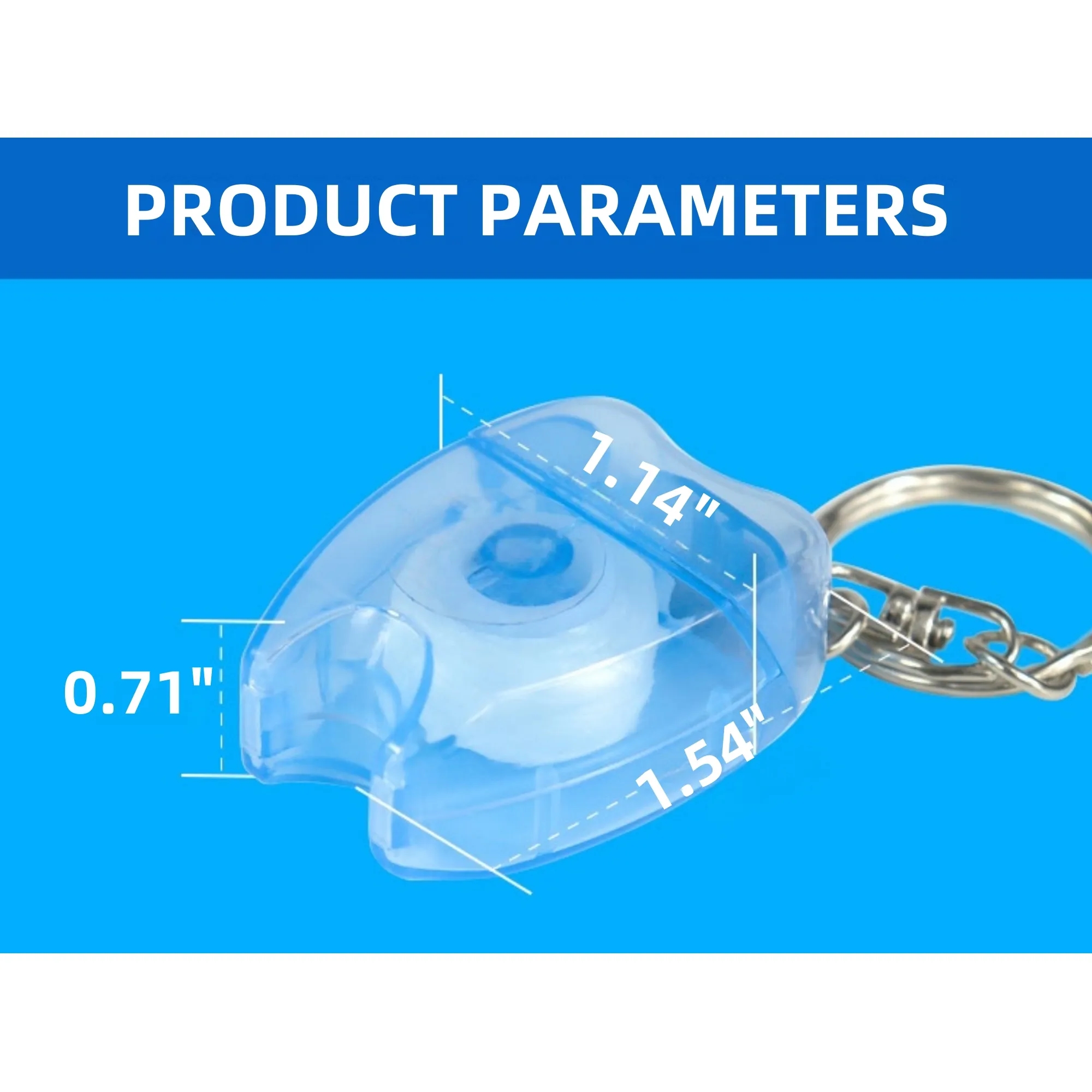 Tooth-Shaped Keychain Floss Container 7
