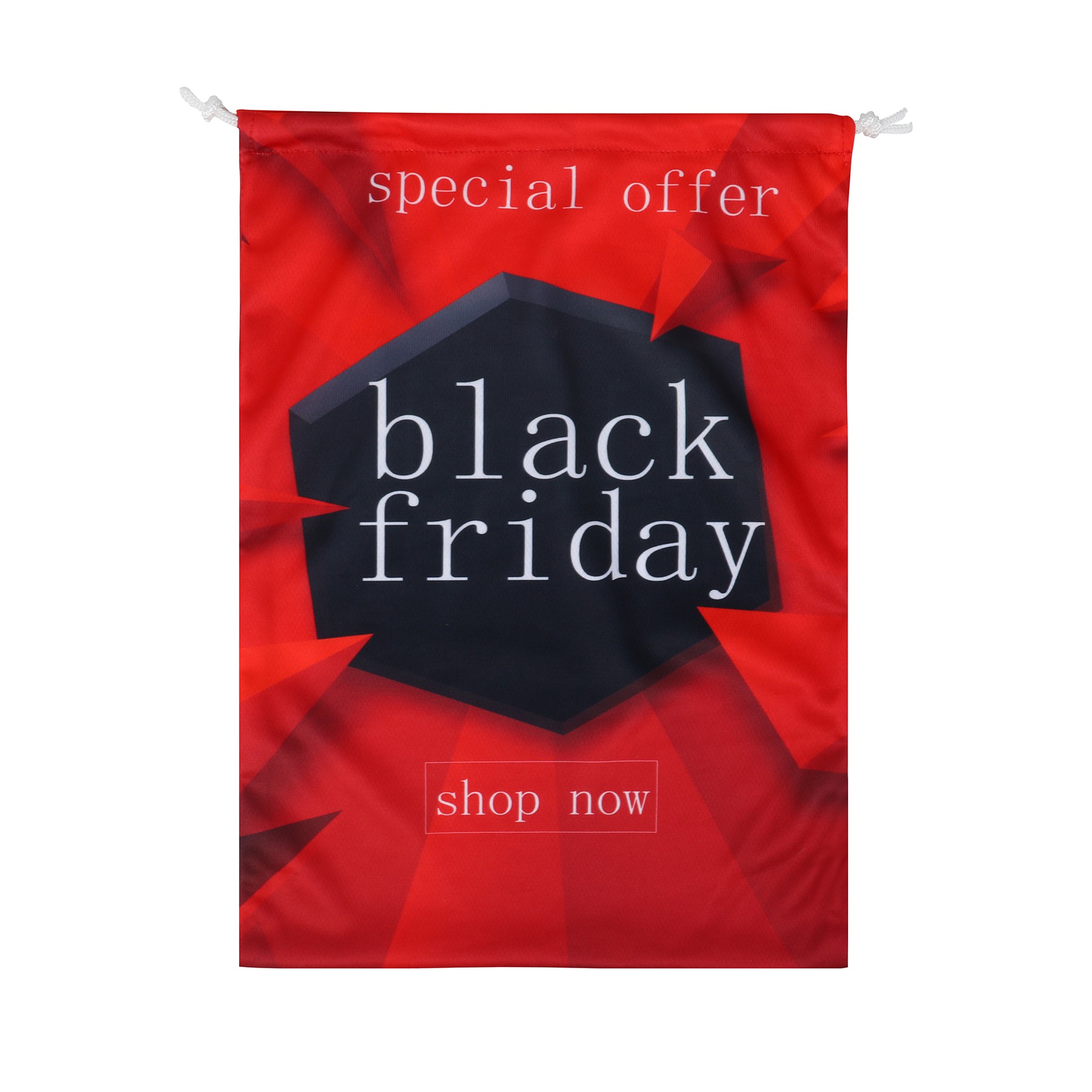 12" X 16" Full Color Sublimated Polyester Drawstring Bag 7