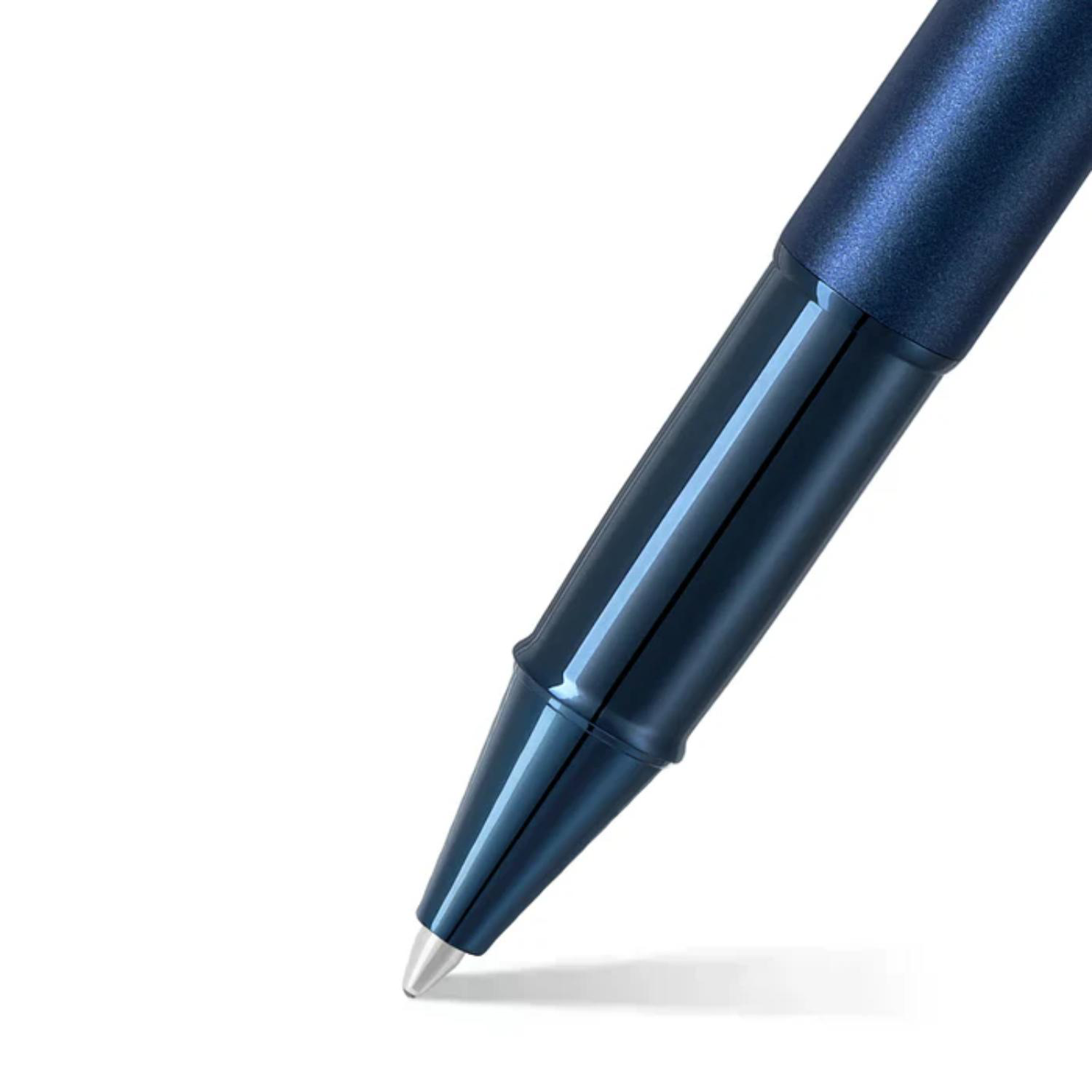 SHEAFFER® 100 9371 Satin Blue Trim Executive Rollerball Pen w/ Gift Box 1
