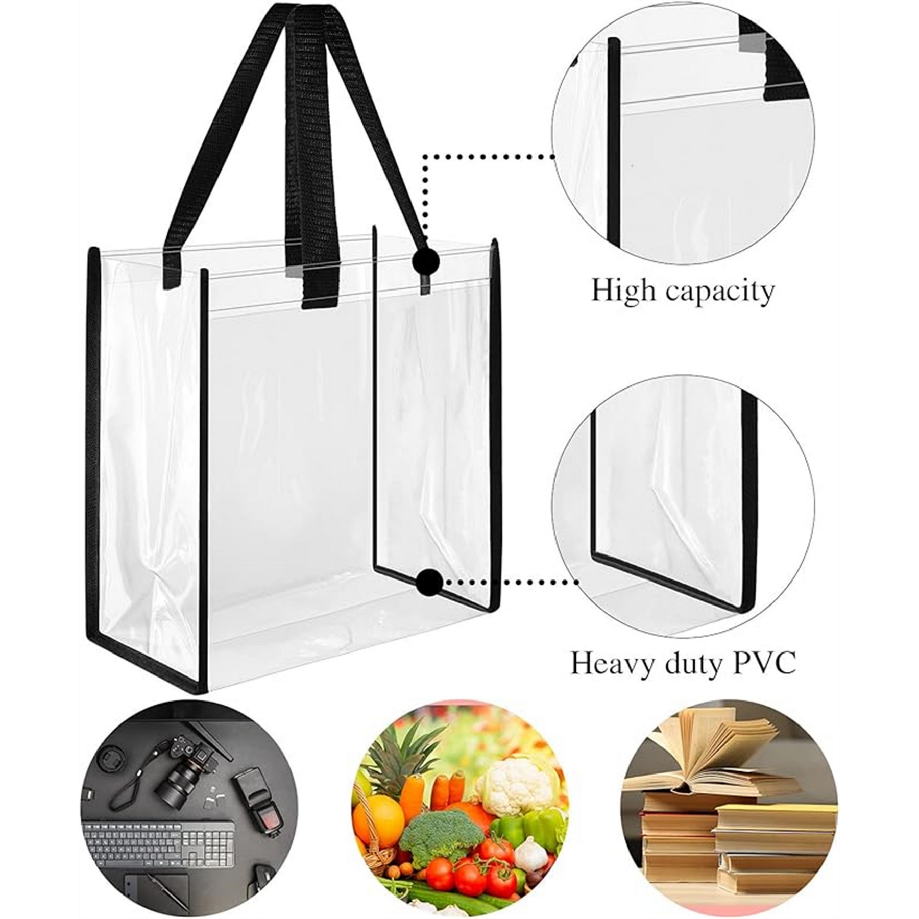 Clear Tote Bag with Handle 4