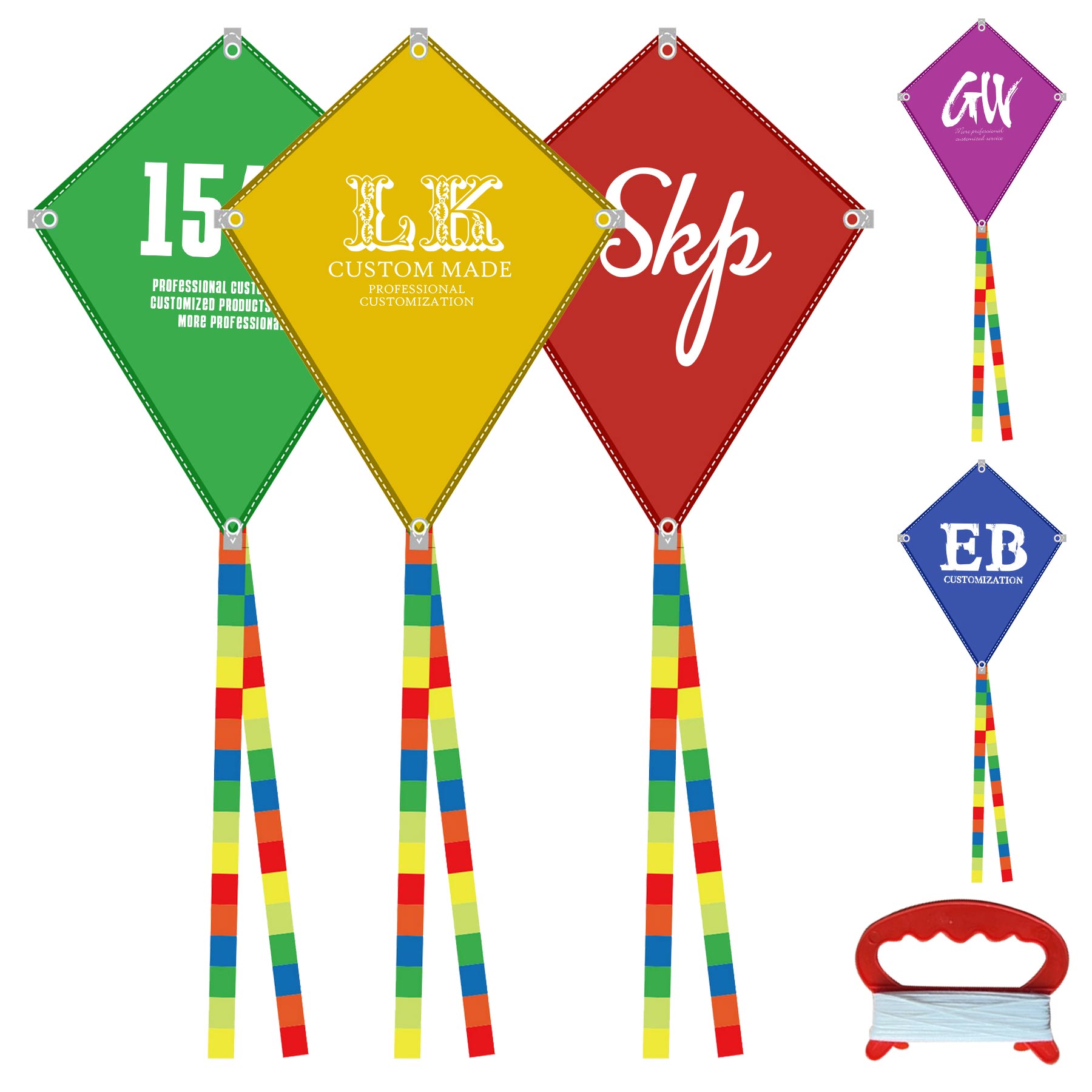 Full Color Polyester Diamond Kite 2