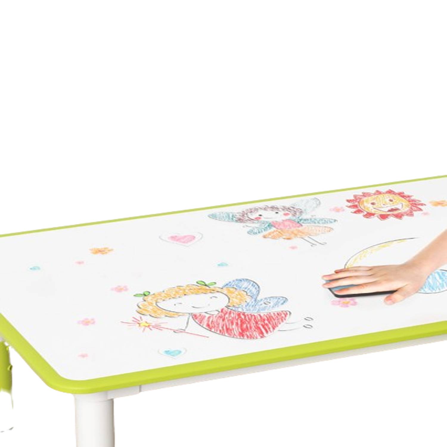 One Whiteboard Drawing Table and Four Chairs 4